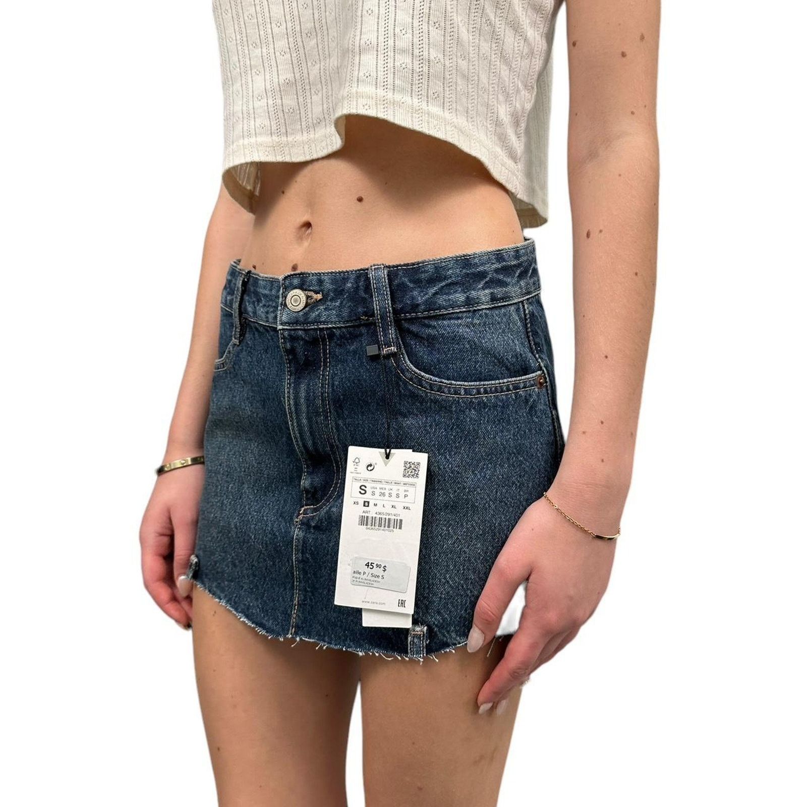 Zara denim skirt brand new Size 28" / US 6 / IT 42 - 8 Thumbnail