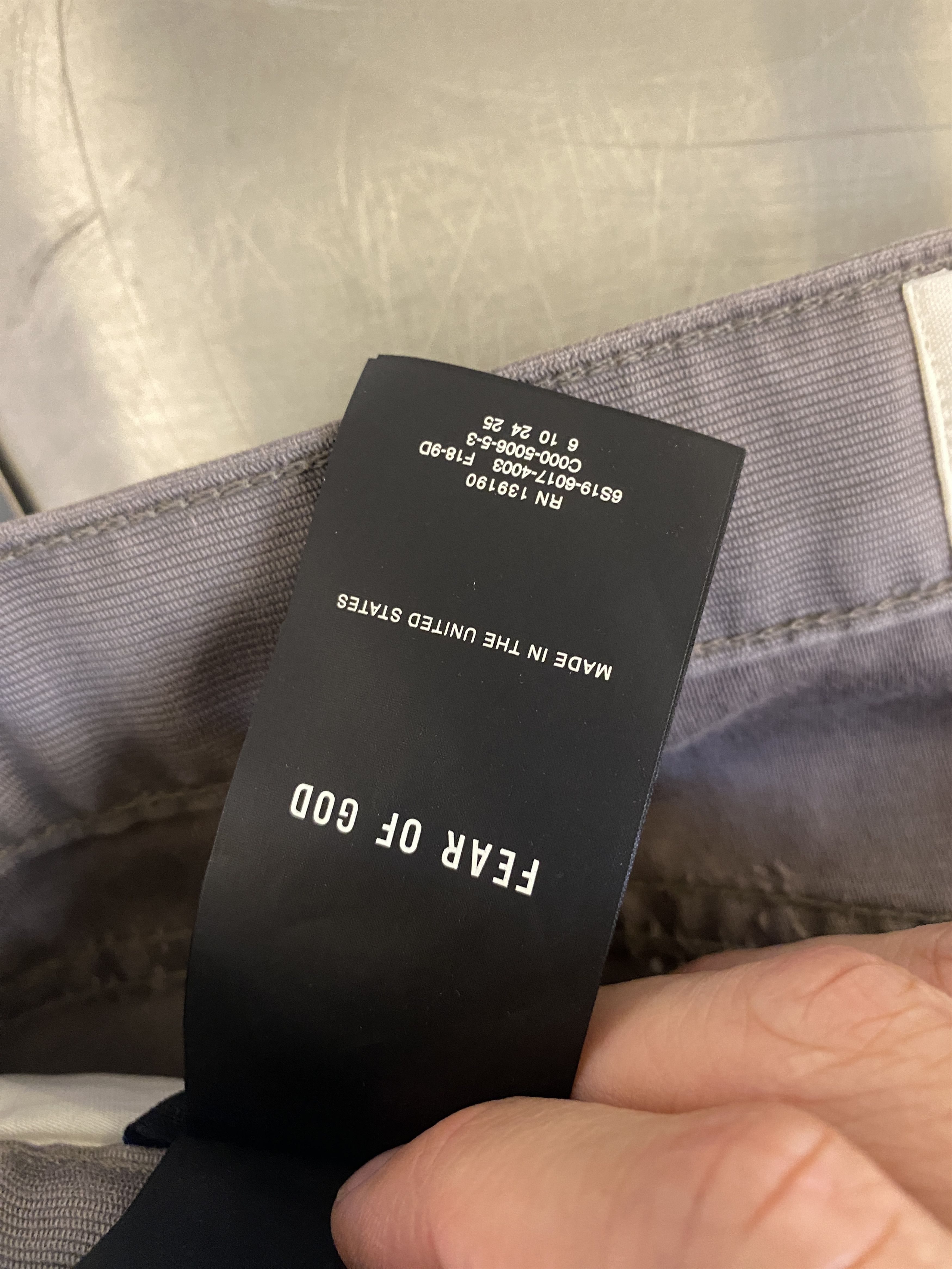 Fear of God NWOT FEAR OF GOD GRAY CORDUROY BELTED SIXTH JEANS Size US 28 / EU 44 - 5 Thumbnail