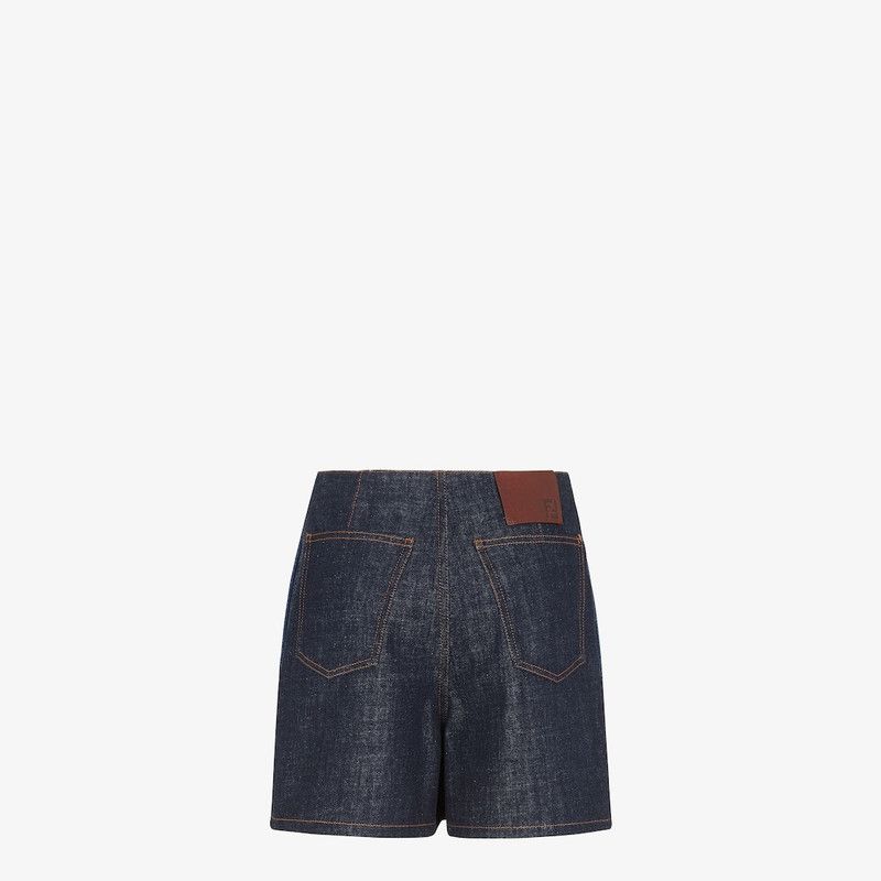 Fendi o1loc1c0126 Two-Tone Denim Skirts in Blue Size 26" / US 2 / IT 38 - 2 Thumbnail