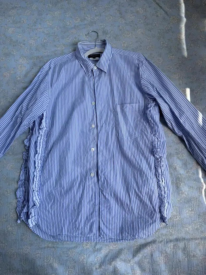 Comme des Garcons Comme Des Garcons Striped Moxie Lace Long Sleeve Shirt Size US S / EU 44-46 / 1 - 2 Thumbnail