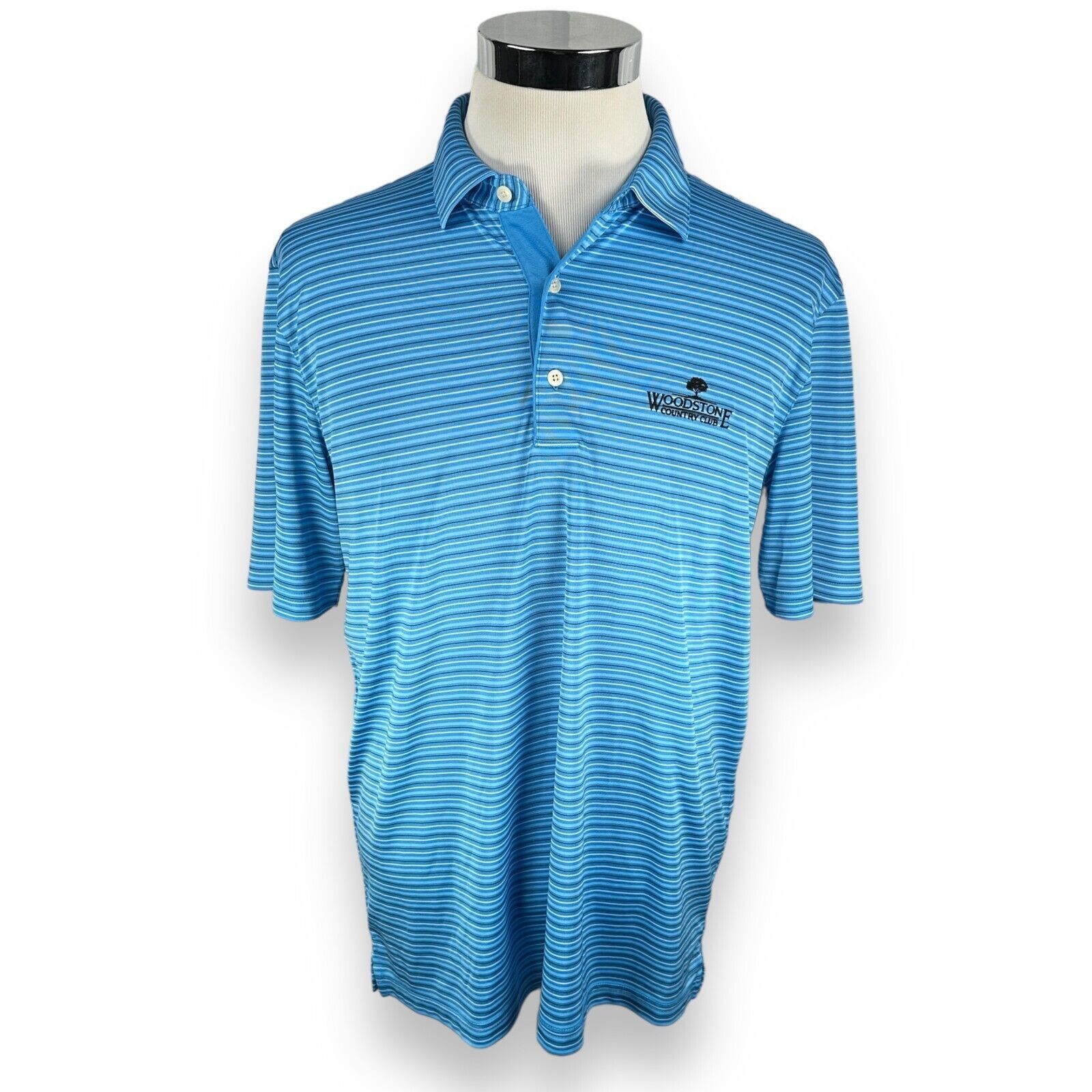 Greg Norman Greg Norman Polo Shirt Men Large Blue Woodstone Country Club Size US L / EU 52-54 / 3 - 1 Thumbnail