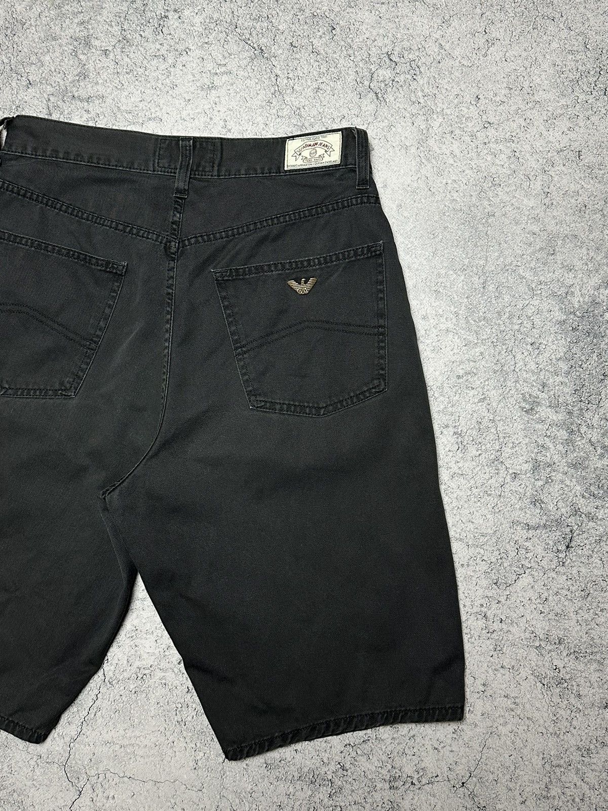 Giorgio Armani Vintage Armani Jeans Metal Logo Shorts Size US 31 - 3 Thumbnail