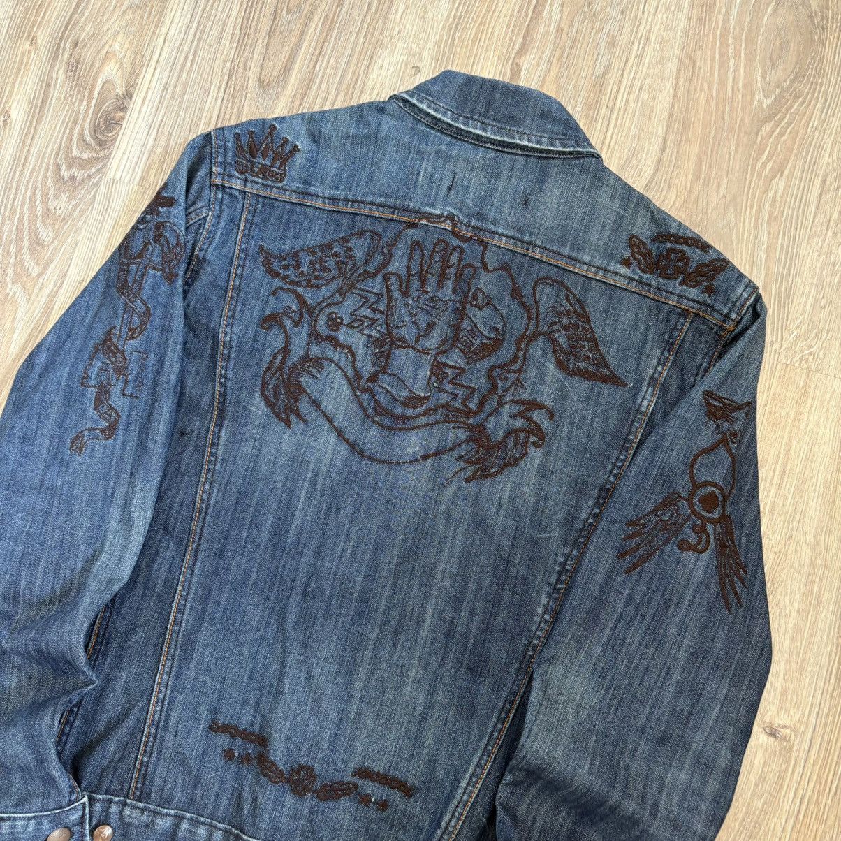 Archive Diesel embroidered denim jacket ifsixwasnine y2k