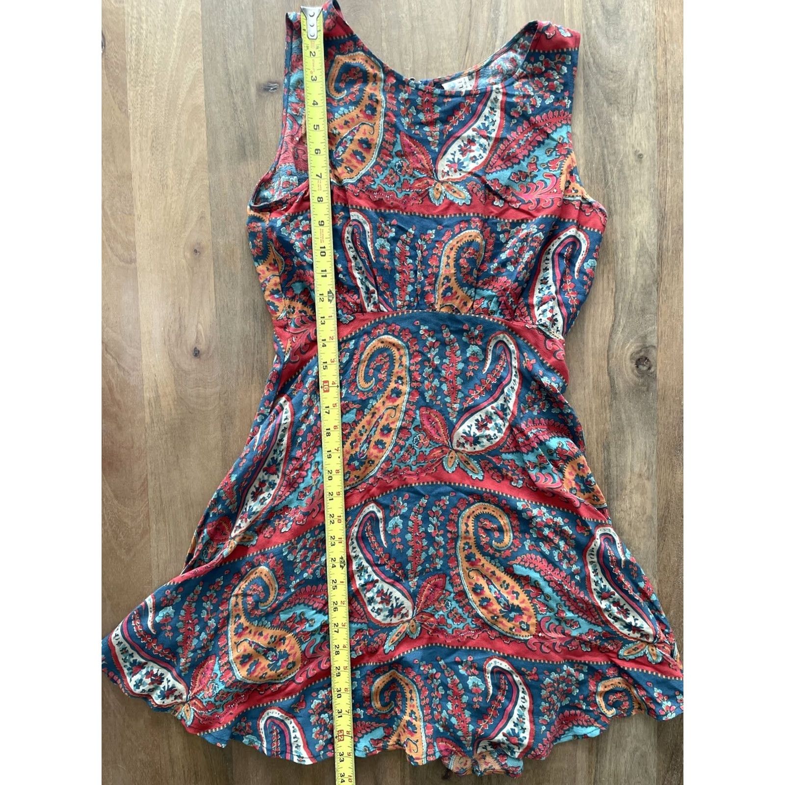 Free People Free People Dress Tank Multicolor Paisley Sleeveless Short A-Line 0 Women Women Multifunctional Bohemian Retro Summer Cada Women Size XS / US 0-2 / IT 36-38 - 5 Thumbnail