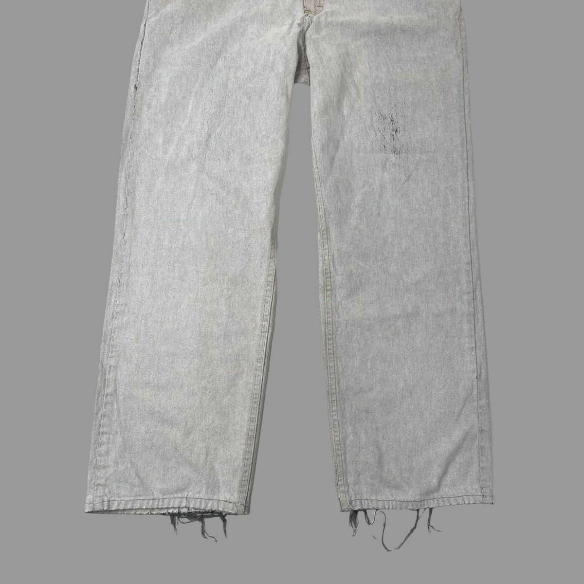 Lee × Vintage Vintage 90s Lee distressed denim jeans Size US 33 - 3 Thumbnail