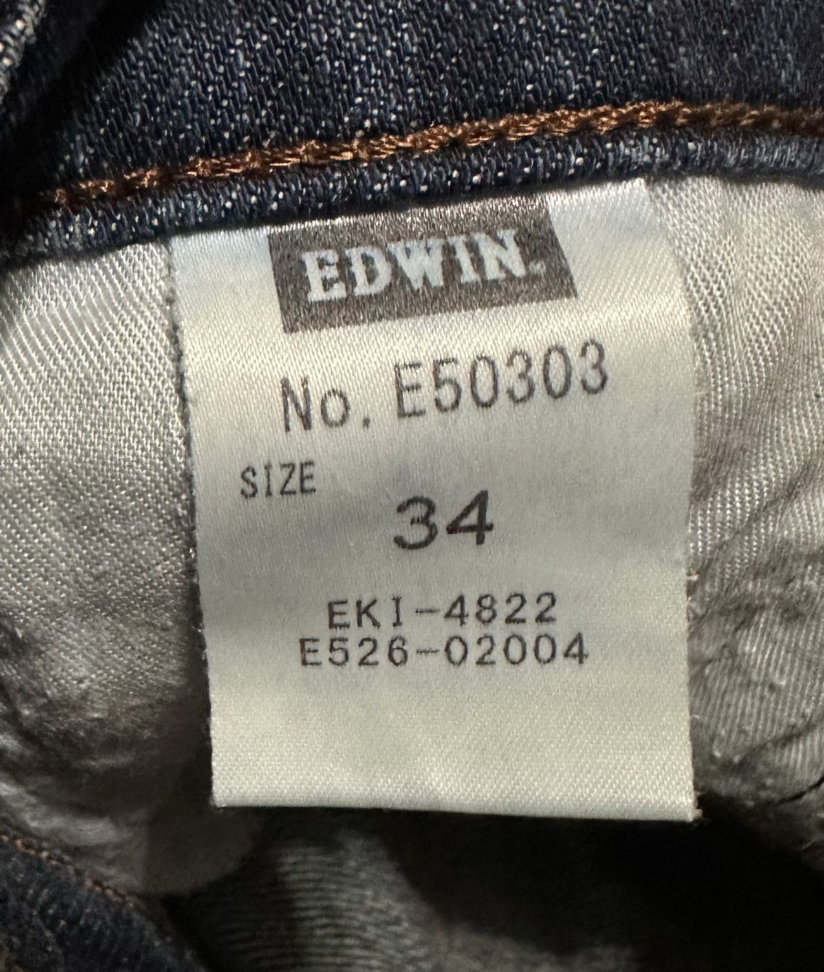 Edwin Vintage Edwin 503 Straight Leg Jeans Size US 34 / EU 50 - 10 Thumbnail