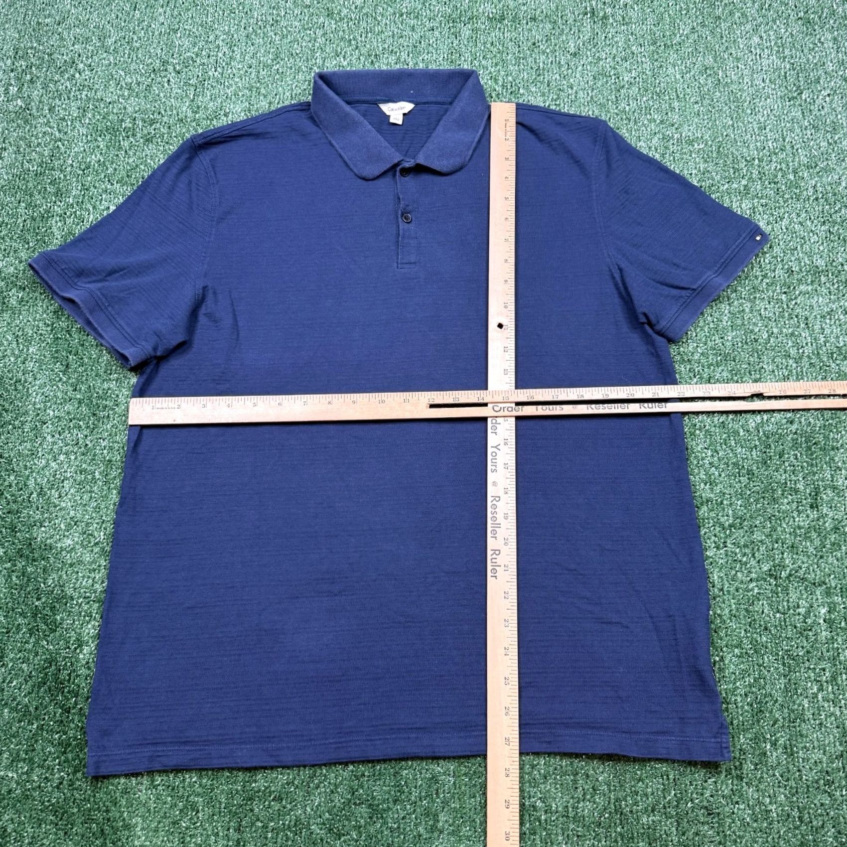 Calvin Klein Calvin Klein Polo Shirt Men's L Blue Short Sleeve Collared Slim Fit Preppy Size US L / EU 52-54 / 3 - 5 Thumbnail