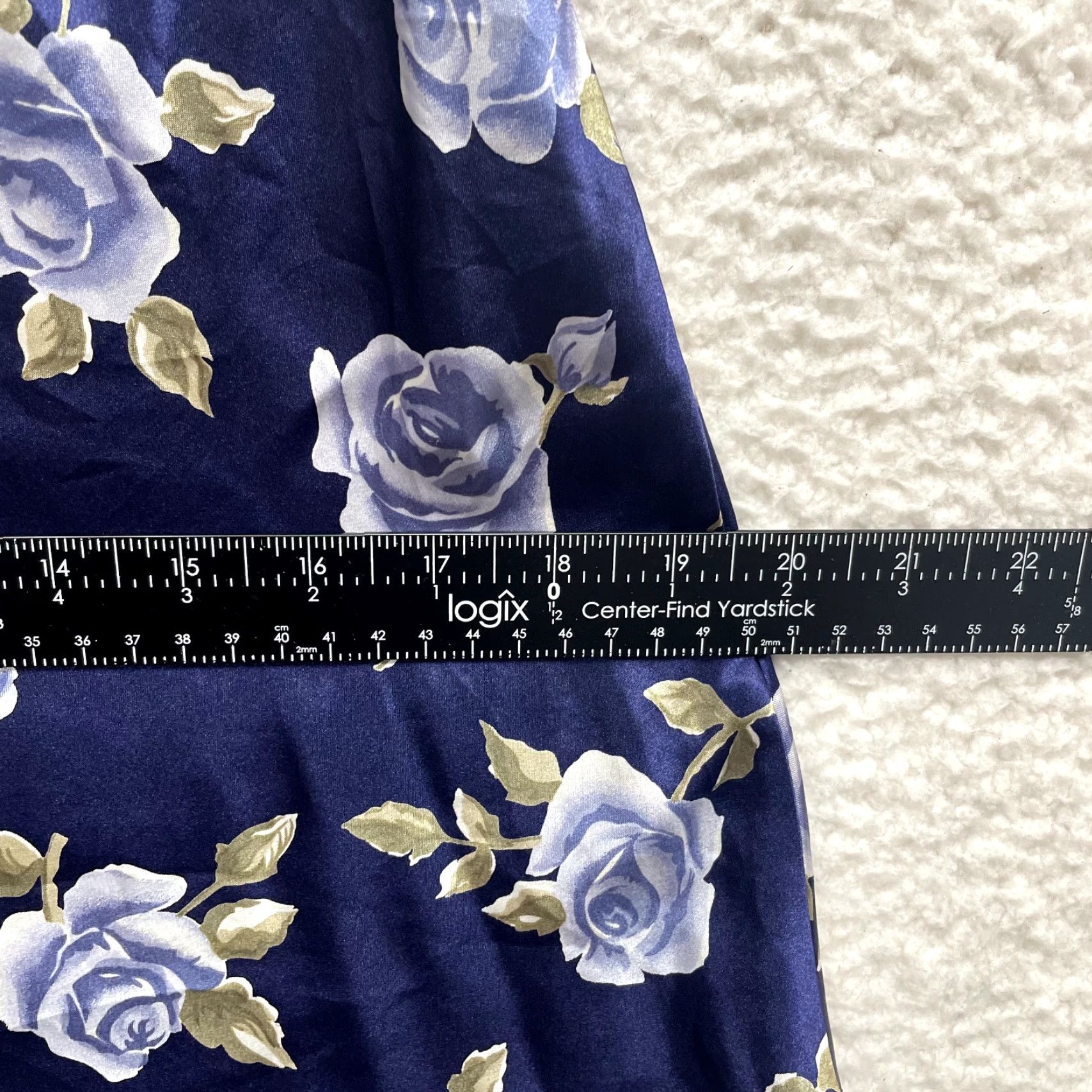 Vintage VINTAGE 90s Slip Dress Blue Satin Rose Floral Chemise Lingerie Sussan Womens Small Medium Size S / US 4 / IT 40 - 7 Thumbnail