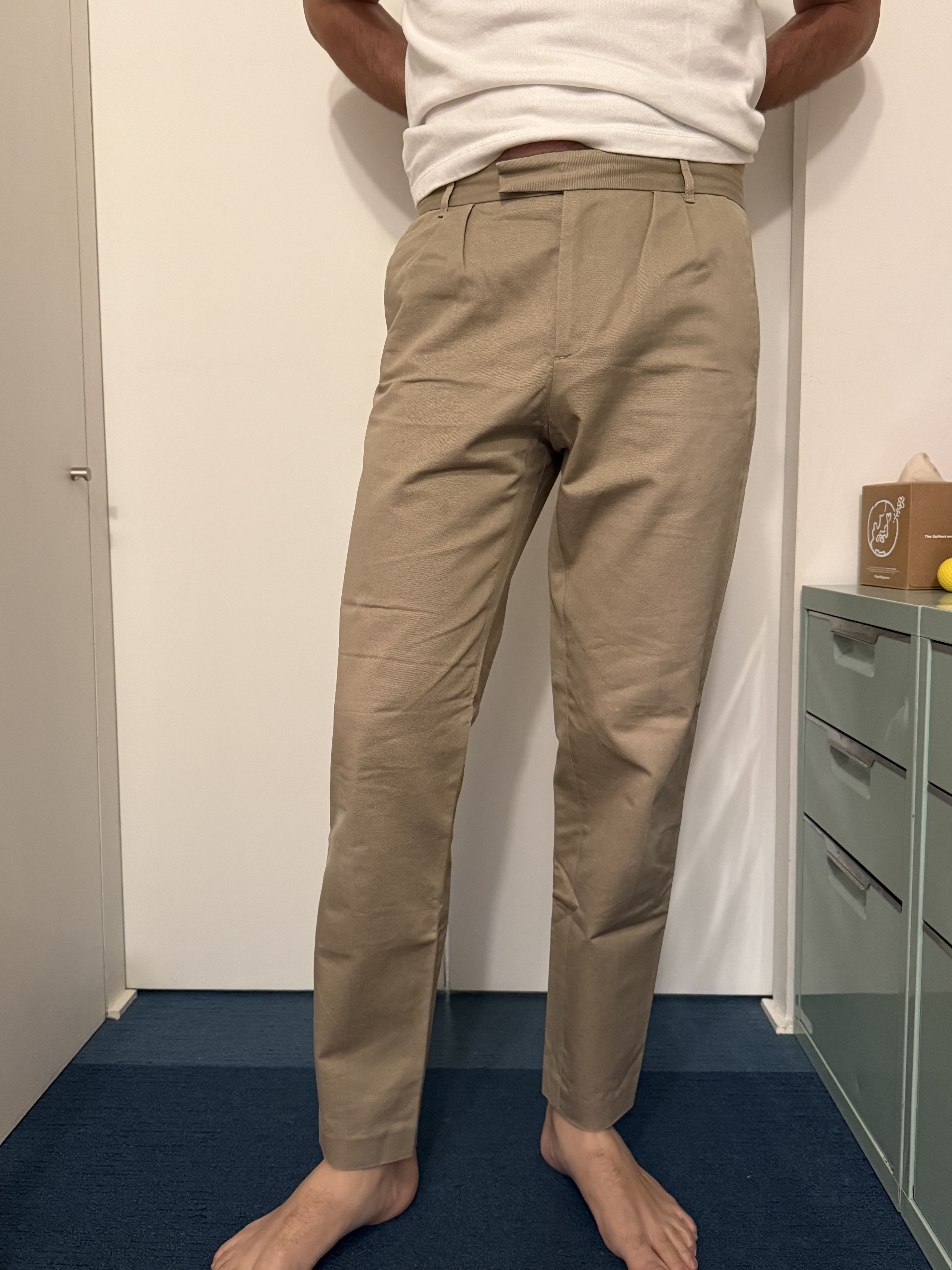 A.P.C. APC Khaki Carrot Cut with Box Pleat Size US 31 - 4 Thumbnail