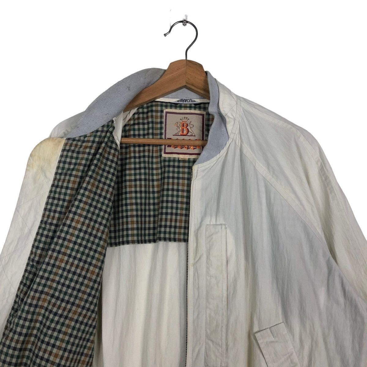 Baracuta 🔥90’s Vintage Bomber Jacket Baracuta Tartan Design Lining Size US L / EU 52-54 / 3 - 9 Thumbnail