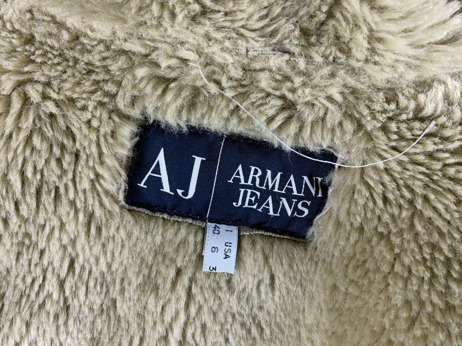 Designer Ladies Armani Jeans Beige Snap Coat Jacket Size USA 6 Size M / US 6-8 / IT 42-44 - 11 Thumbnail