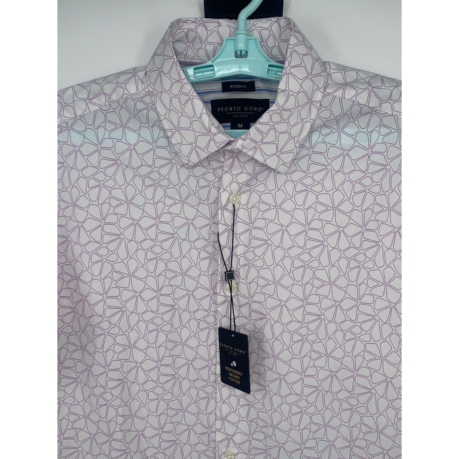 Pronto Uomo Pronto Uomo Mens NWT short sleeve Buttondown! Size US M / EU 48-50 / 2 - 4 Thumbnail