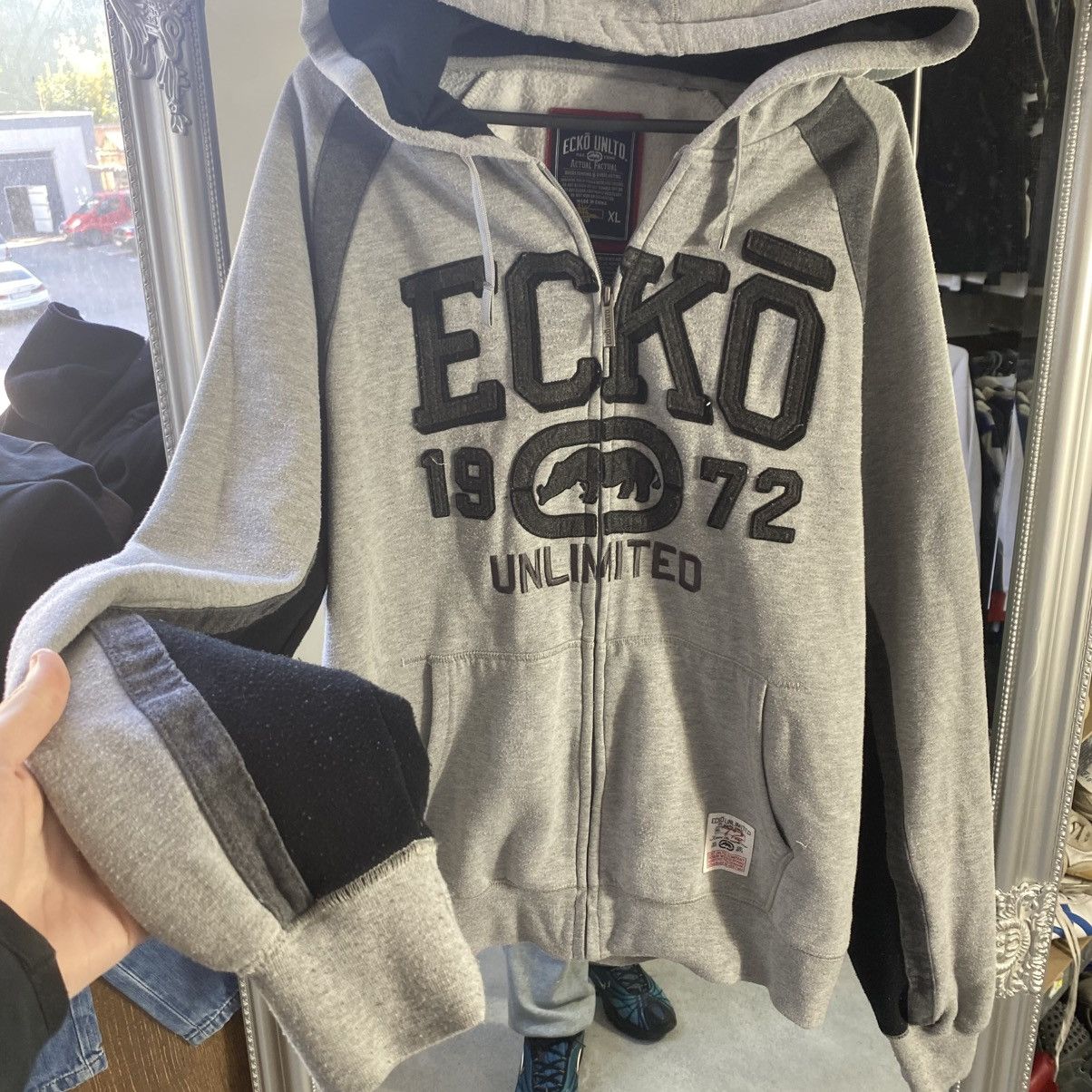 Ecko Unltd. Vintage grey Ecko zip hoodie Size US XL / EU 56 / 4 - 4 Thumbnail