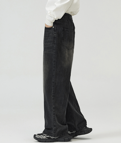 Japanese Brand × Jean American straight loose wide-leg men's baggy jeans Size US 34 / EU 50 - 4 Thumbnail