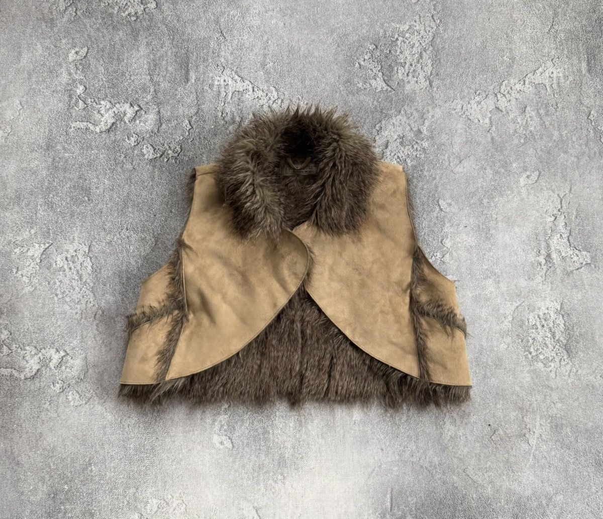 Hysteric Glamour Retro Vest Faux Fur sleeveless jacket if six was nine Y2K Size XL / US 12-14 / IT 48-50 - 6 Thumbnail