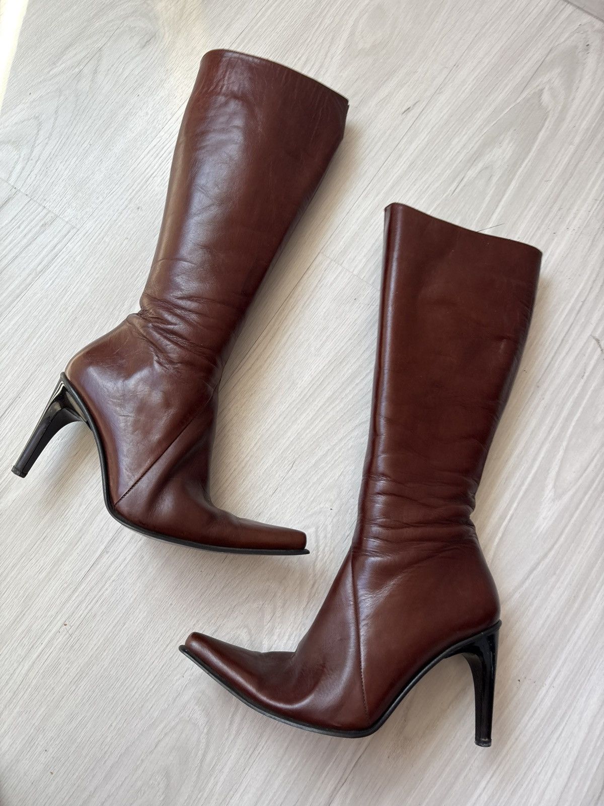 Vintage y2k leather boots Size US 6.5 / IT 36.5 - 16 Thumbnail