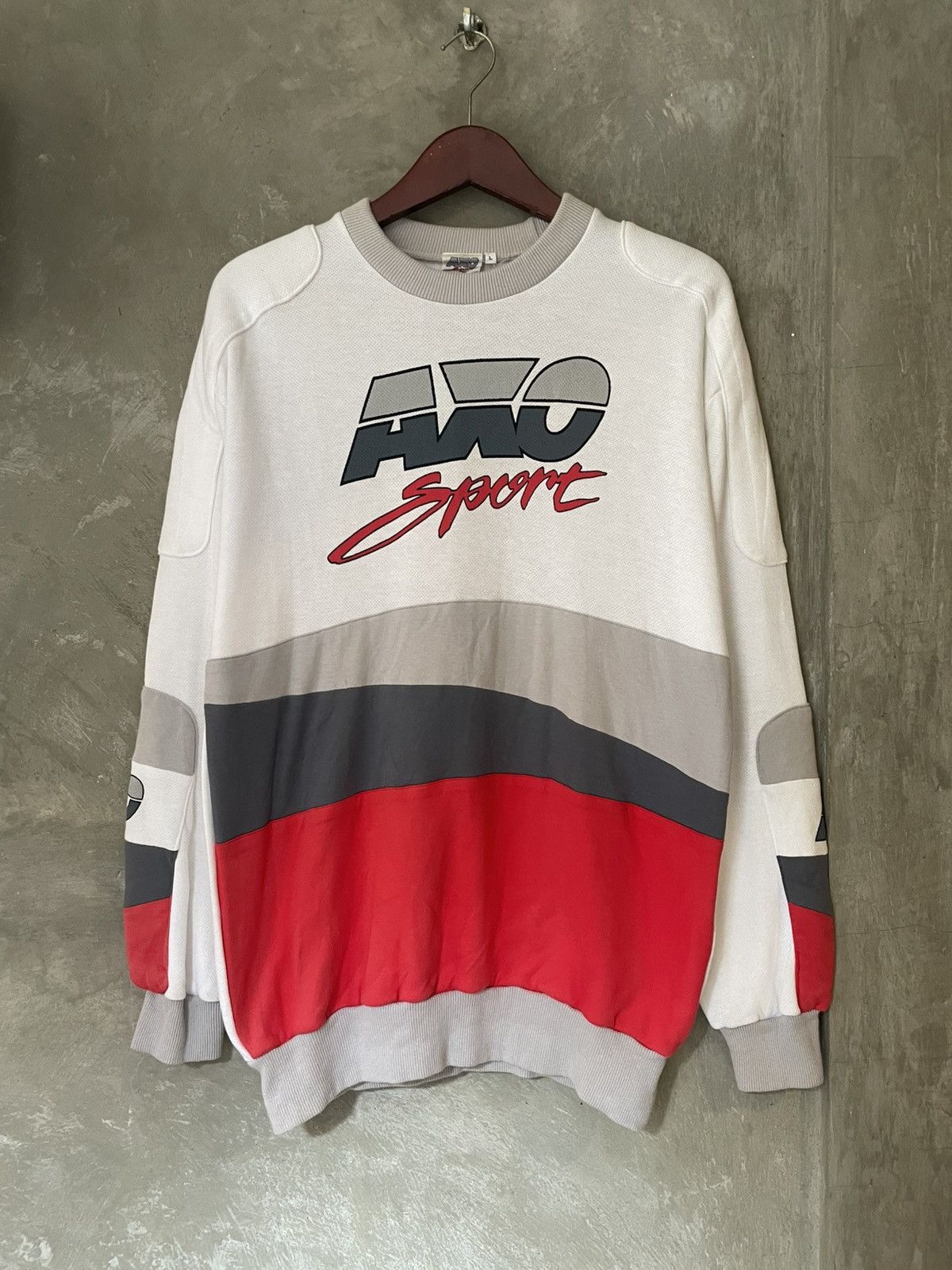 Gear for Sports × Vintage Vintage 90s AXO Sport Team Racing Motocross Sweatshirt Size US L / EU 52-54 / 3 - 1 Thumbnail