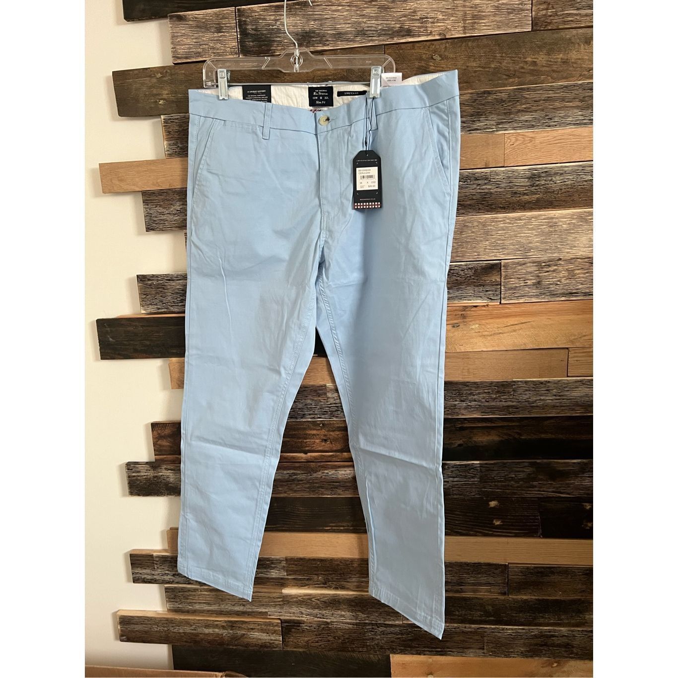 Ben Sherman Ben Sherman NWT Slim Fit Mens blue Chino Casual Pants 38x32 Size US 38 / EU 54 - 1 Thumbnail