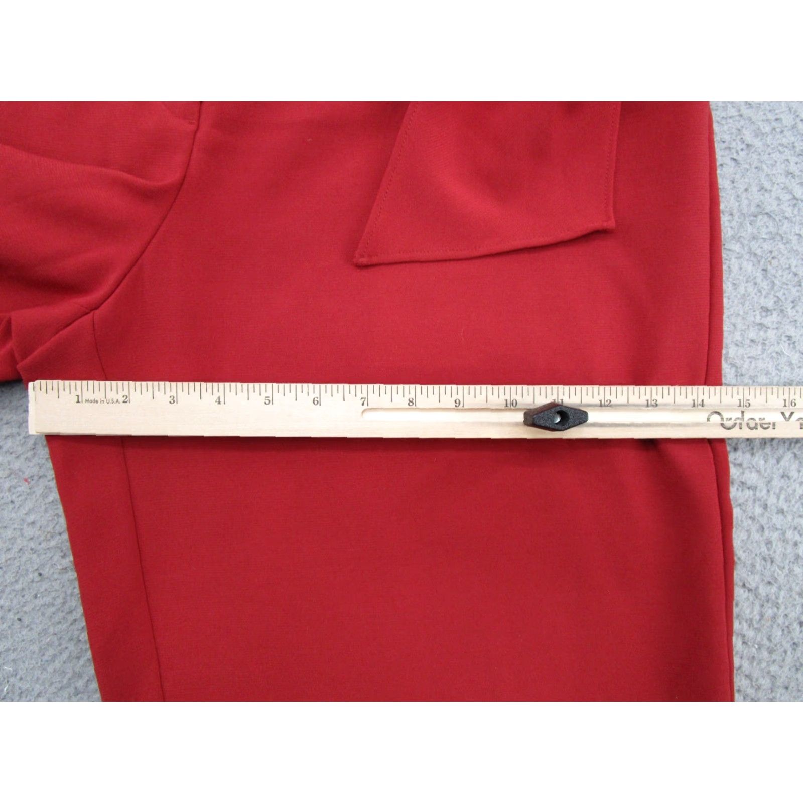 Alfani Alfani Belted Wide Leg Capri Culotte Burgundy Pants Women's SZ 16 Boho NEW Size 38" / US 16 / IT 52 - 7 Thumbnail