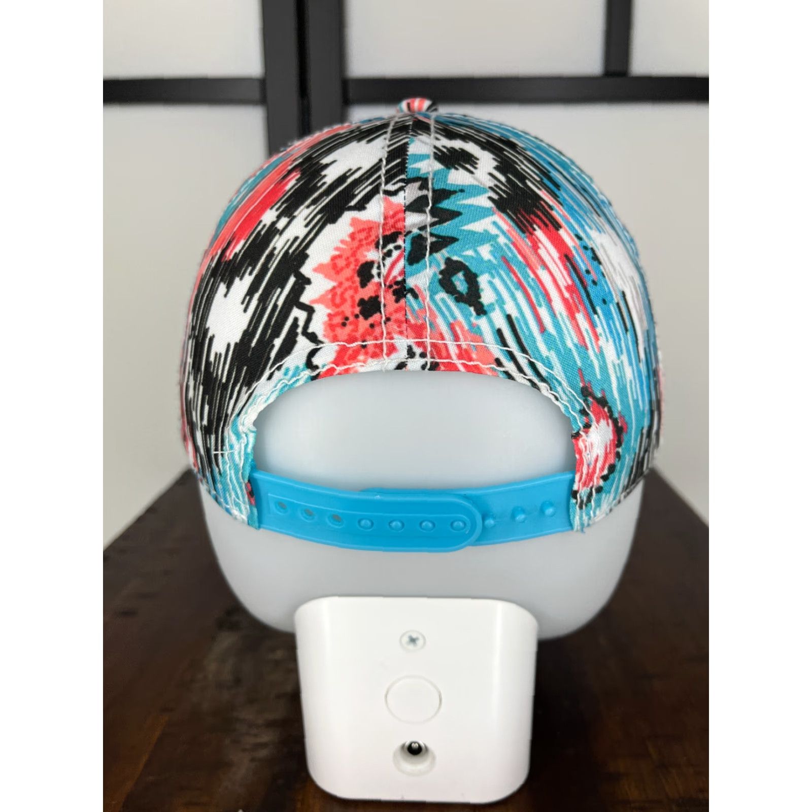 Walmart Walmart Hat Snap Back One Size Adult White Blue Multicolor Southwestern Aztec Size ONE SIZE - 6 Thumbnail