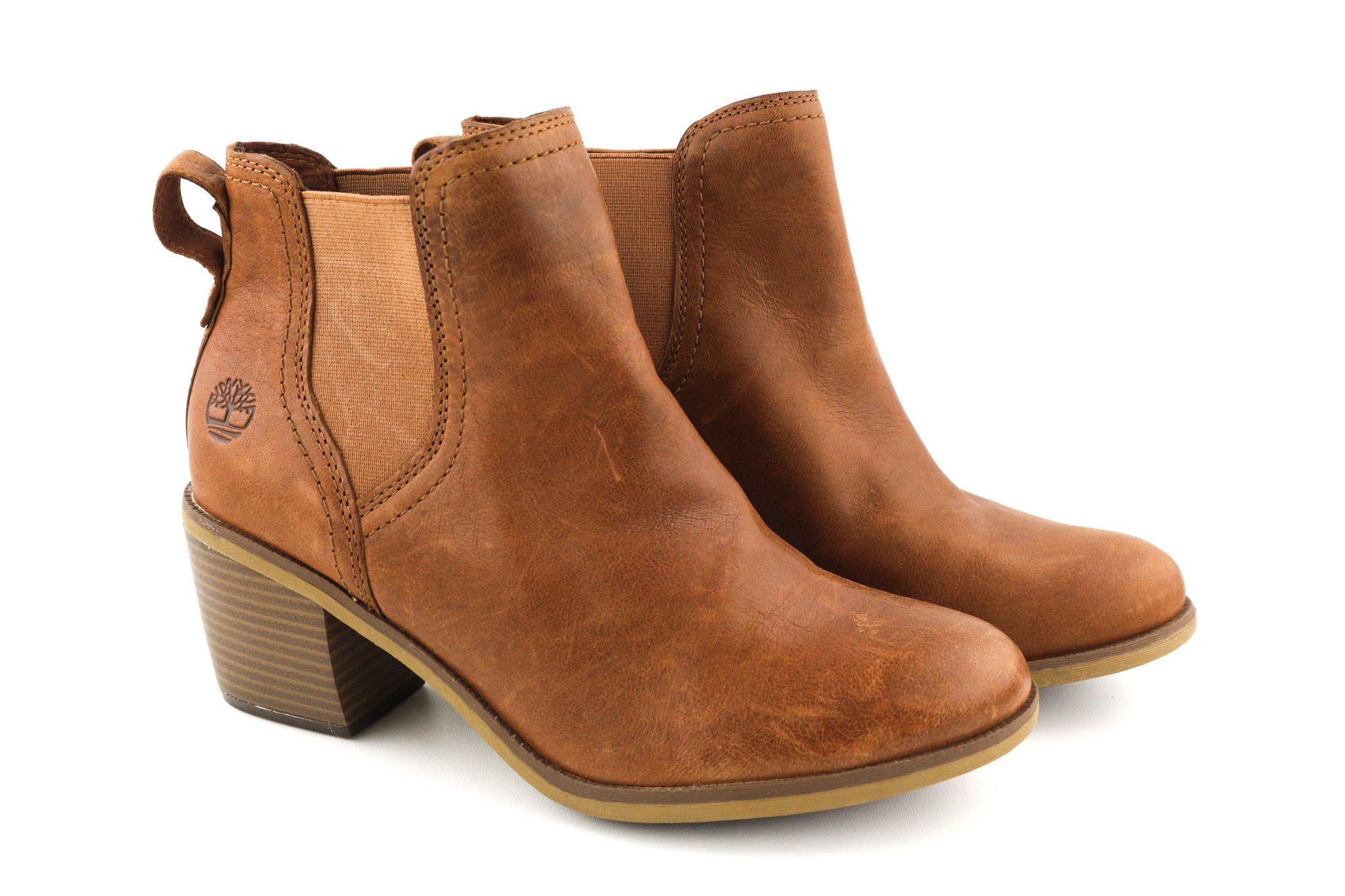 Timberland A1Z5G-A6234 EU37.5/38 Brown Leather Ankle Heels 81501 Size US 6.5 / IT 36.5 - 1 Thumbnail