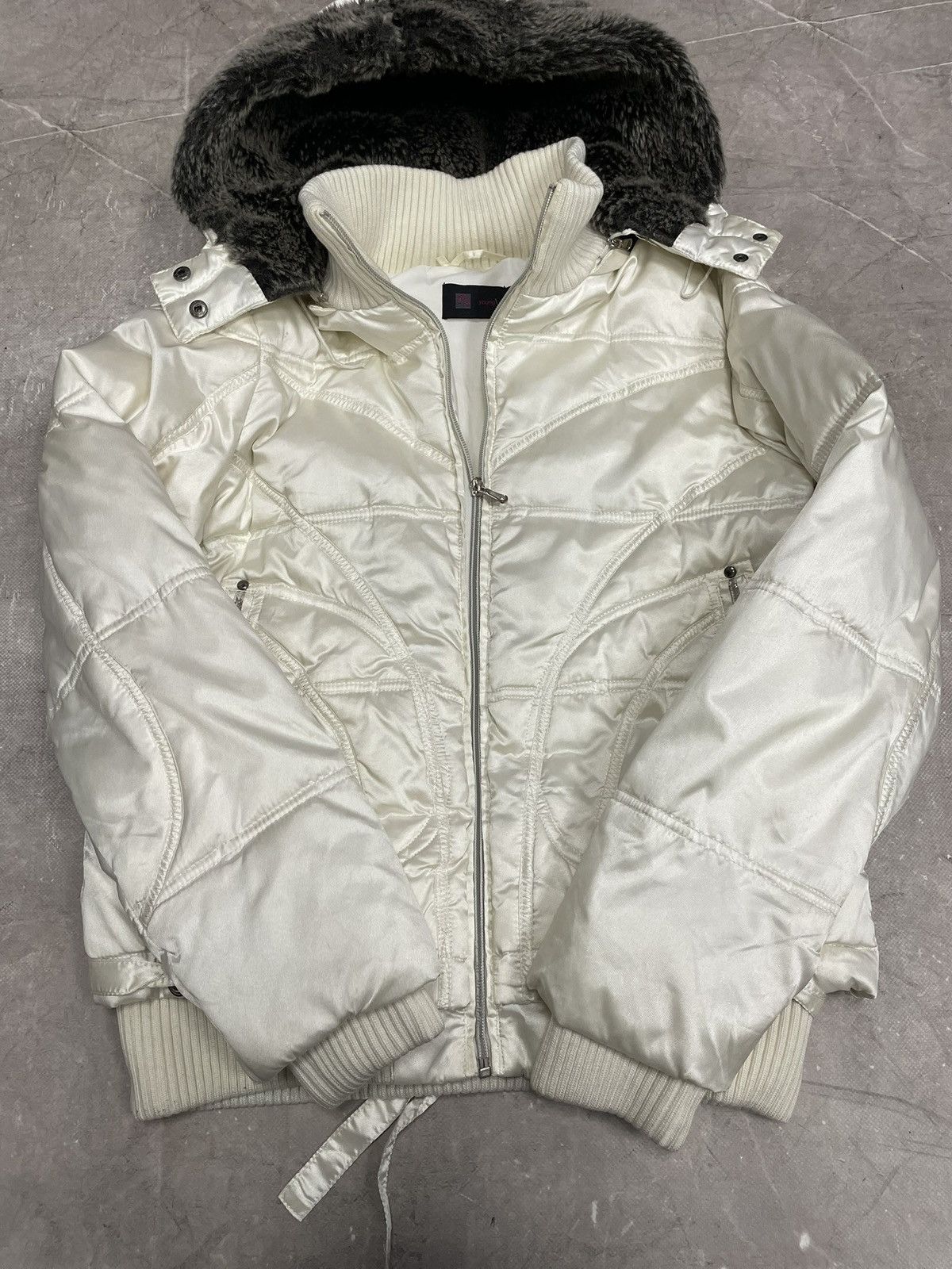 PPFM Hysteric glamour style bomber jacket fur hood y2k Size US M / EU 48-50 / 2 - 6 Thumbnail