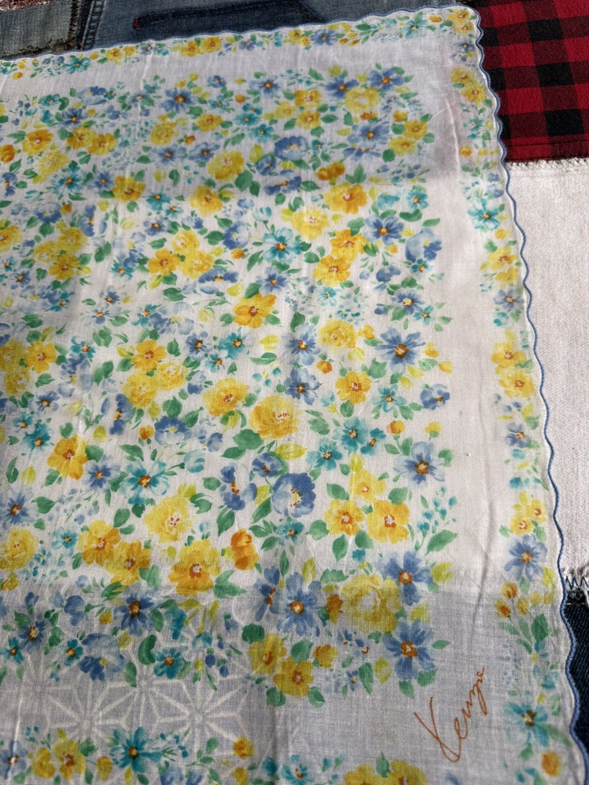 Kenzo × Vintage Vintage Kenzo Handkerchief/ Neckerchief/ Bandana Size ONE SIZE - 13 Thumbnail