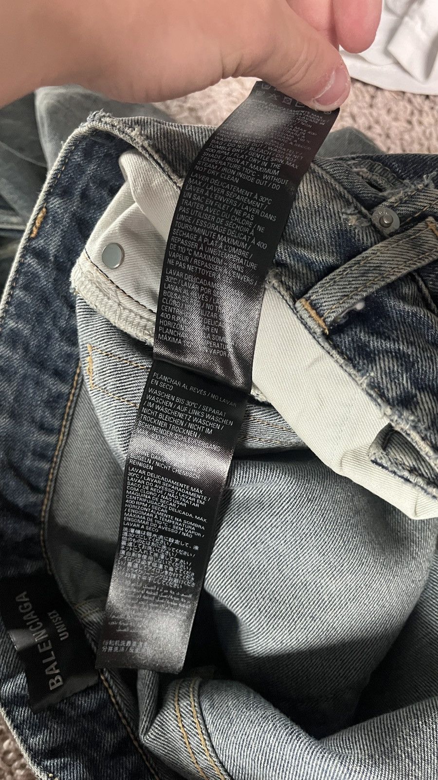 Balenciaga RARE Balenciaga Mudshow Denim Size US 32 / EU 48 - 4 Thumbnail
