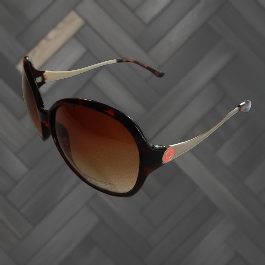 Guess VINTAGE GUESS Sunglasses Women Brown Small Scratched Lens Accessories Size ONE SIZE - 1 Thumbnail