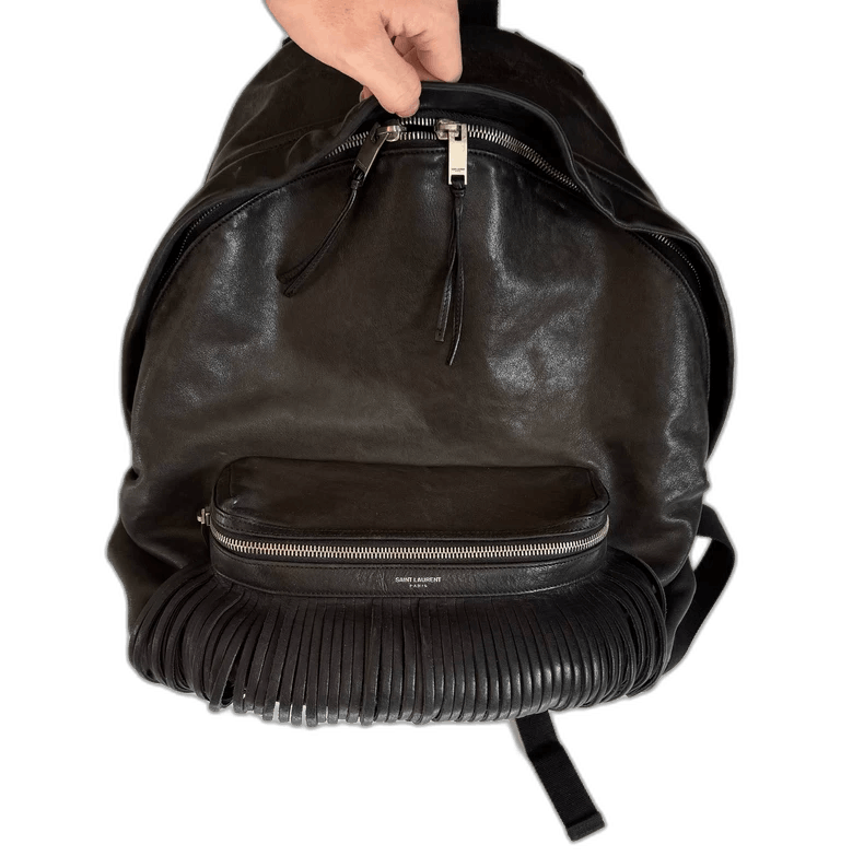 Saint Laurent Paris saint laurent fringed leather backpack Size ONE SIZE - 1 Thumbnail