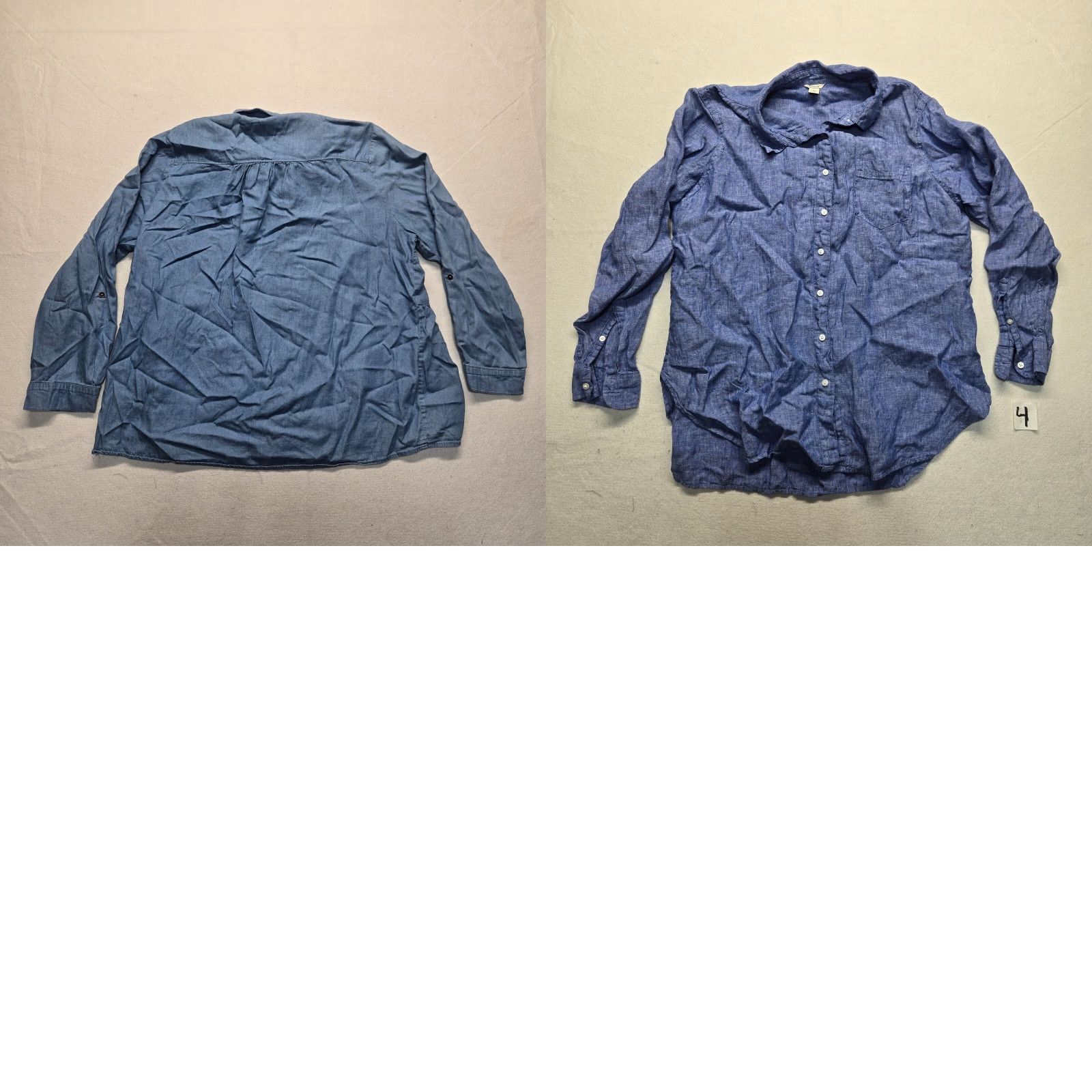 Vintage VINTAGE Knox Rose Bohemian Blouse Shirt Women’s 2XL Long Sleeve Chambray Floral Embroidered Ruffle Casual Size XXL / US 16-18 / IT 52-54 - 8 Thumbnail