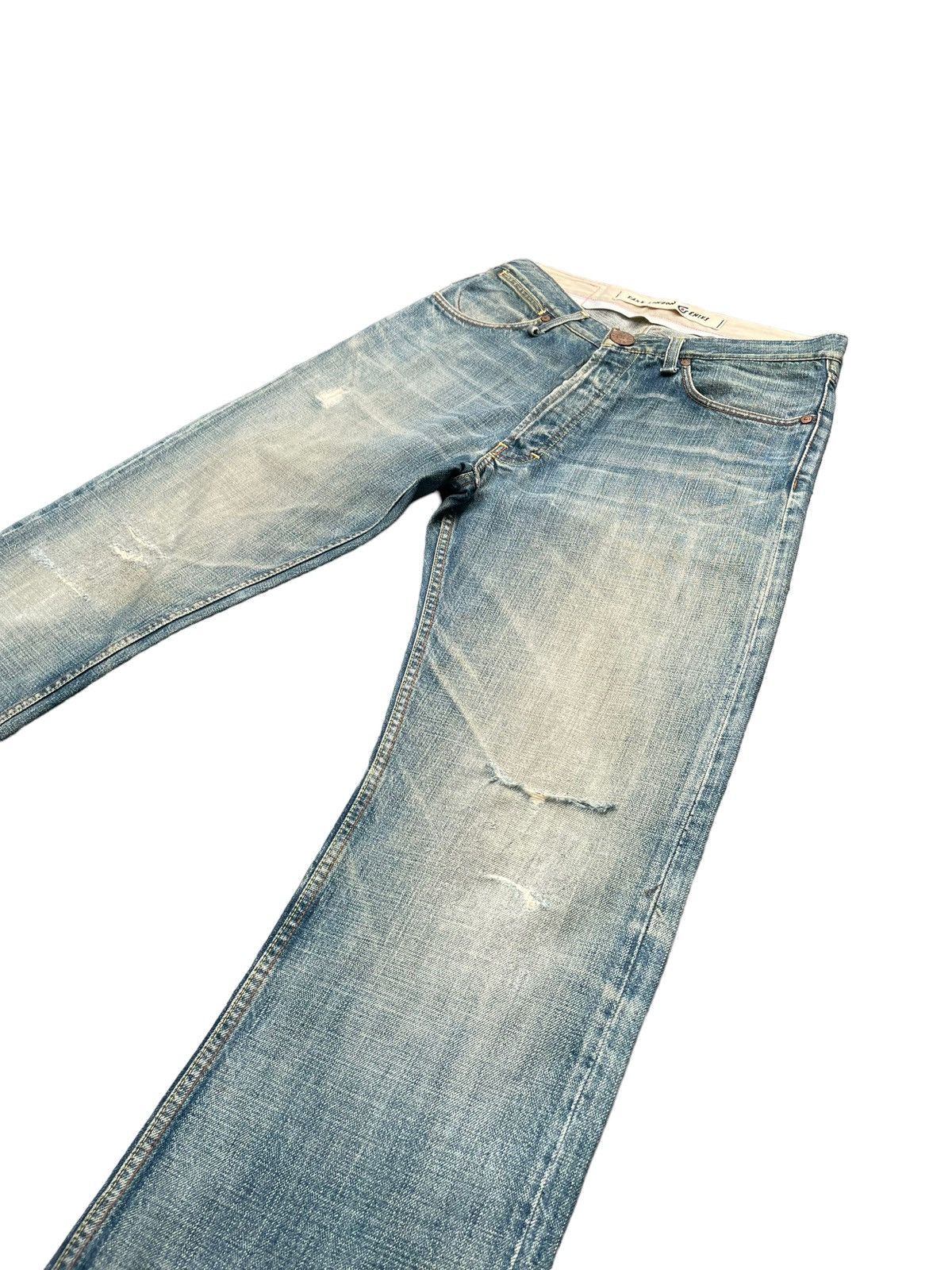 Fake London Genius Fake London Genuis Distresed Denim Size US 33 - 2 Thumbnail
