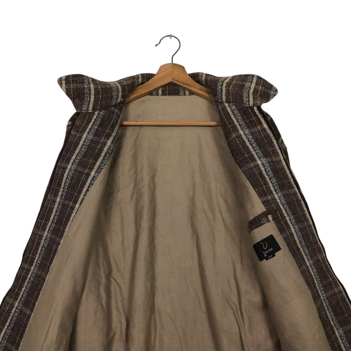 Japanese Brand 🔥VINTAGE CHORE JACKET WOOL ZIPPER VERRINE TARTAN DESIGN Size US L / EU 52-54 / 3 - 16 Thumbnail