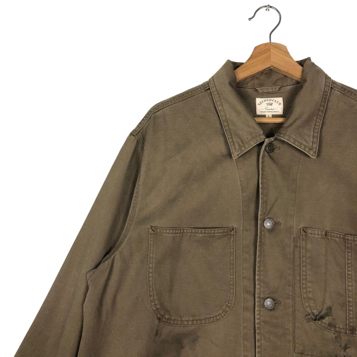 Japanese Brand 🔥Vtg Duck Canvas Chore Jacket Second Club Issey Miyake Size US L / EU 52-54 / 3 - 7 Thumbnail