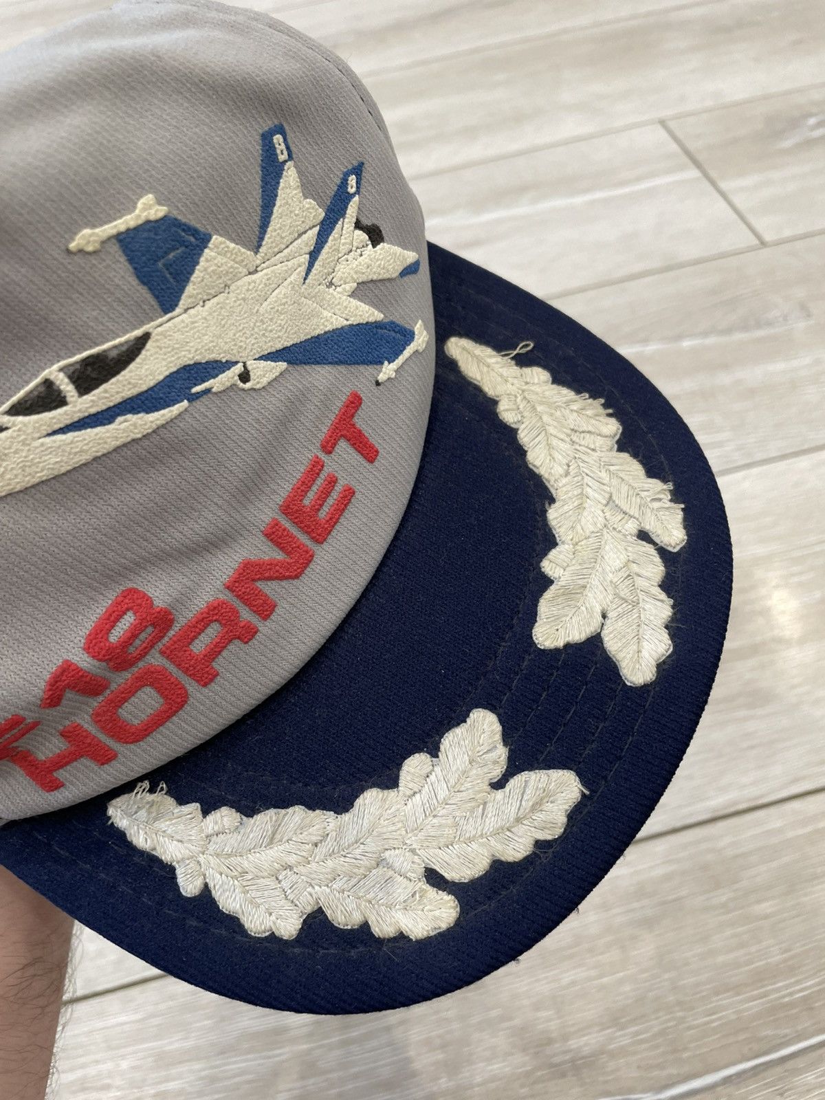 Avirex Vintage F-18 Hornet cap hat Made in USA Size ONE SIZE - 7 Thumbnail