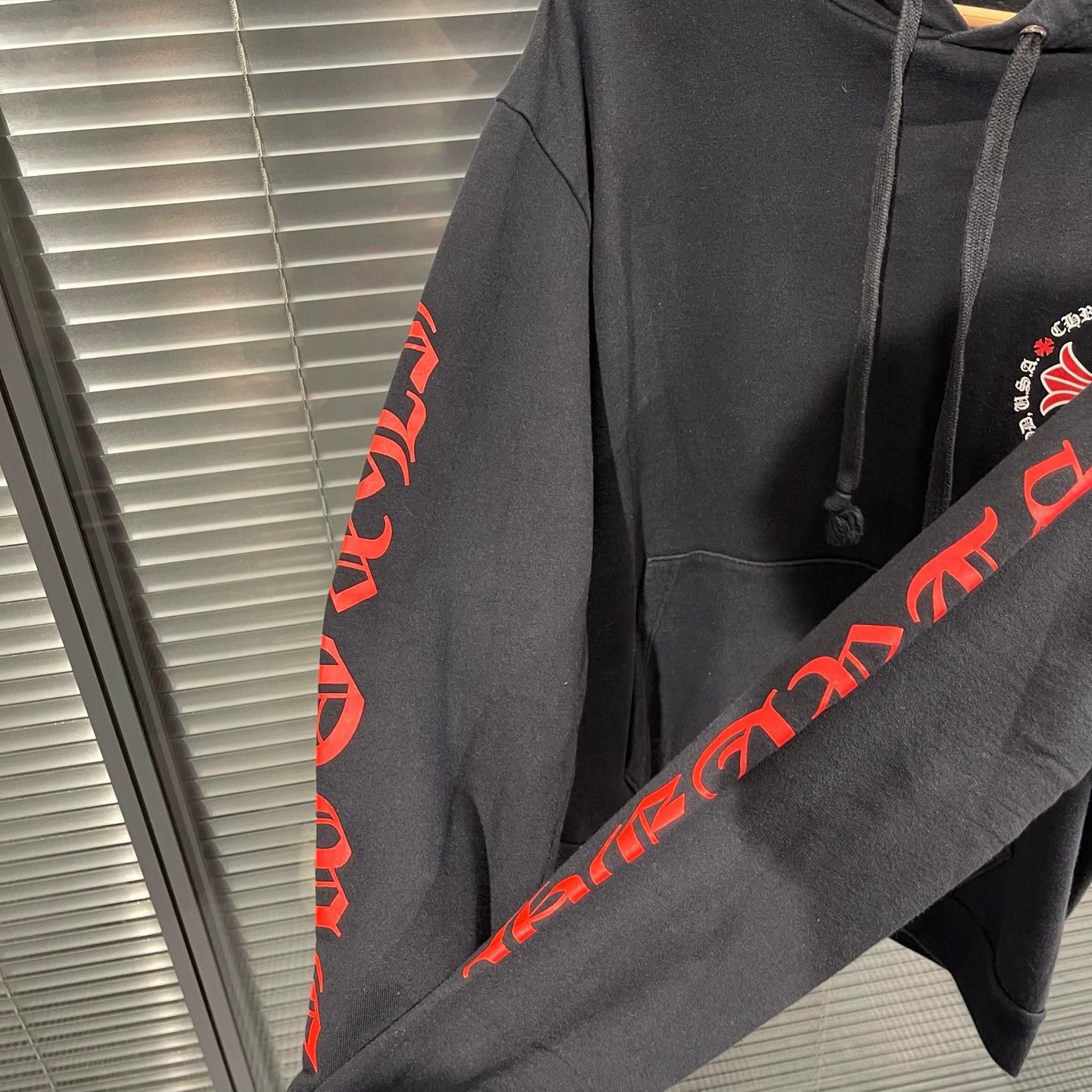 Chrome Hearts Chrome Hearts Red Hoodie w/ Sanskrit Cross XS Oversized 99N Size US XS / EU 42 / 0 - 5 Thumbnail
