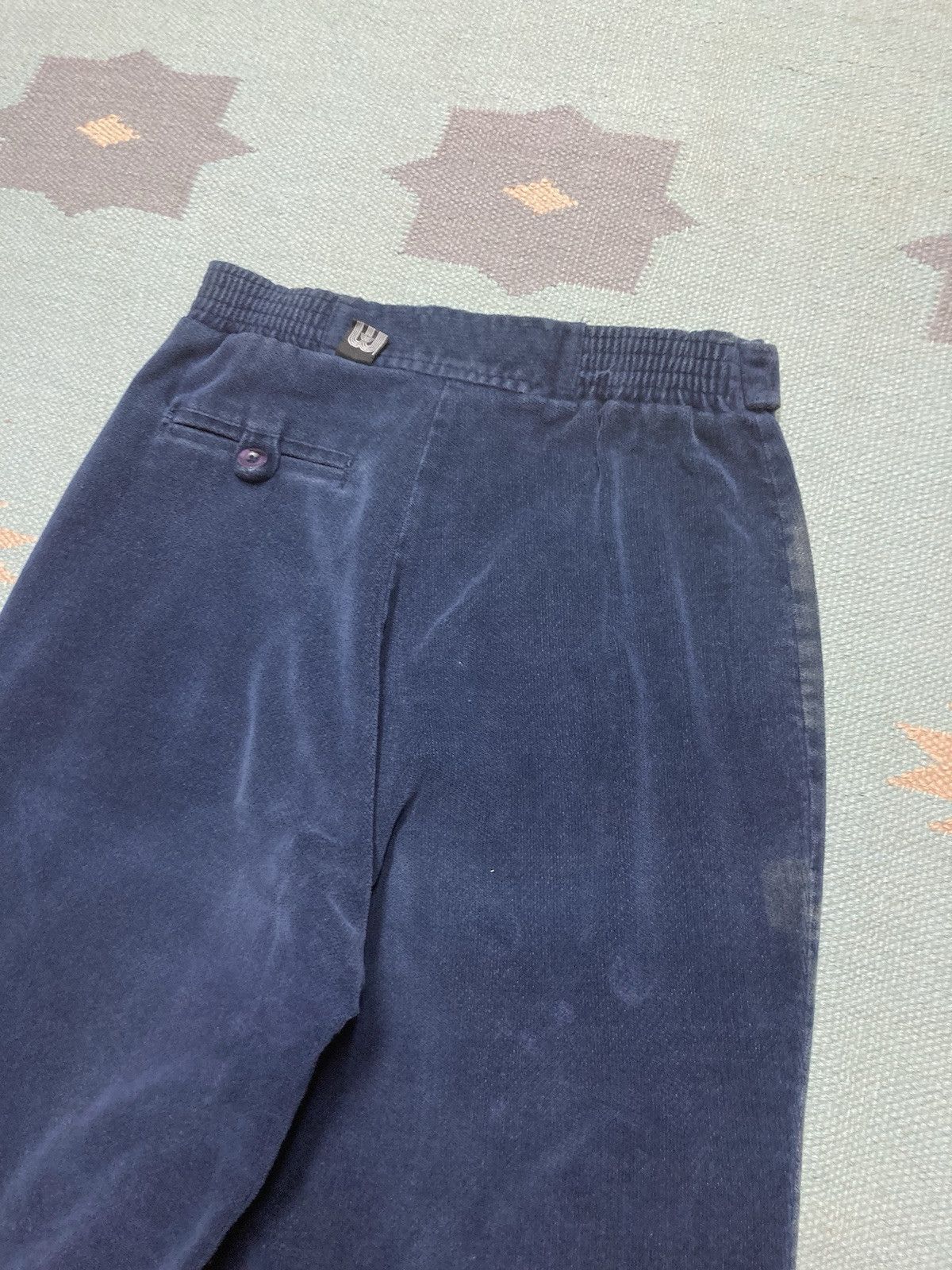 Vintage 70s bell bottom flare pants brush velour corduroy 9/10 25x32 Size 25" / US 0 / IT 36 - 8 Thumbnail