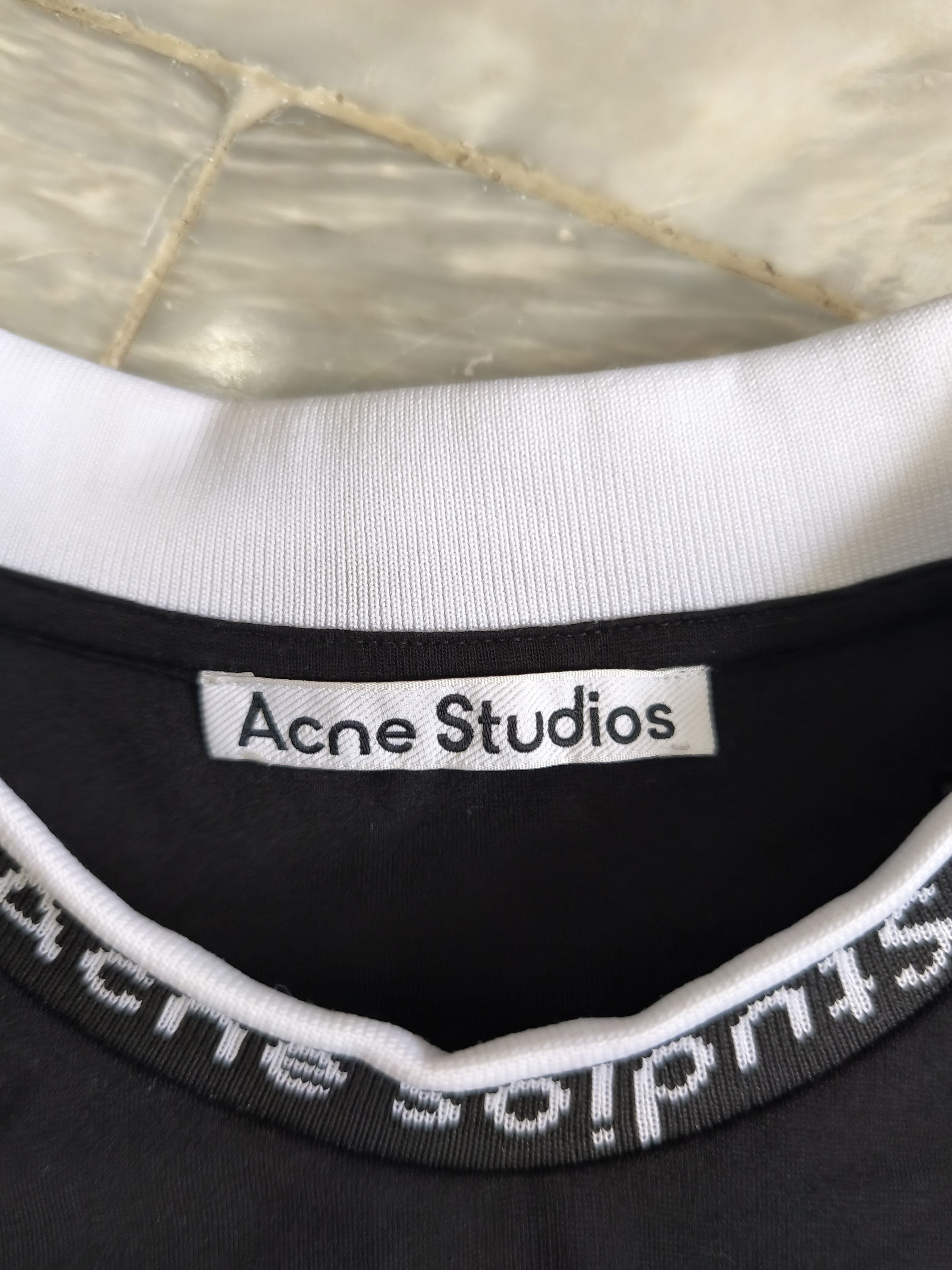 Acne Studios Acne Studios Logo Mock Neck T-Shirt Size US M / EU 48-50 / 2 - 5 Thumbnail