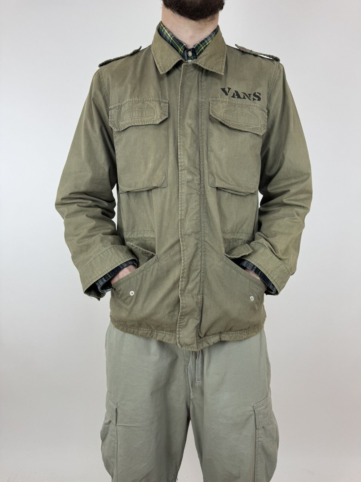 Vans × Vintage VANS Off The Wall Vintage Military Army Jacket M65 Amekaji Size US M / EU 48-50 / 2 - 2 Thumbnail