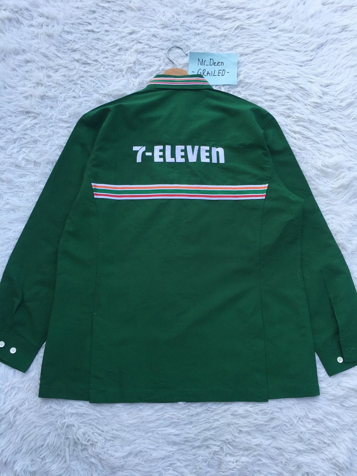 Japanese Brand Rare 7 Eleven Uniform Staff Long sleeve Shirt Size US XL / EU 56 / 4 - 10 Thumbnail