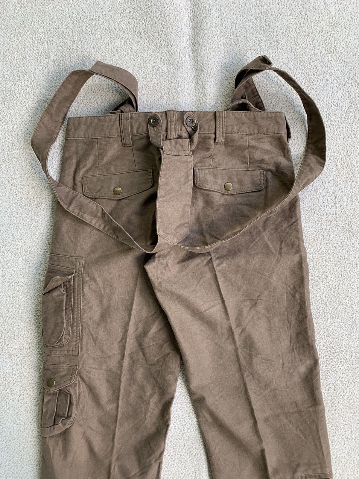 Japanese Brand × Le Grande Bleu (L.G.B.) × Vintage VTG 00s Bicolbird design Strap Cargo Pants Size US 30 / EU 46 - 9 Thumbnail