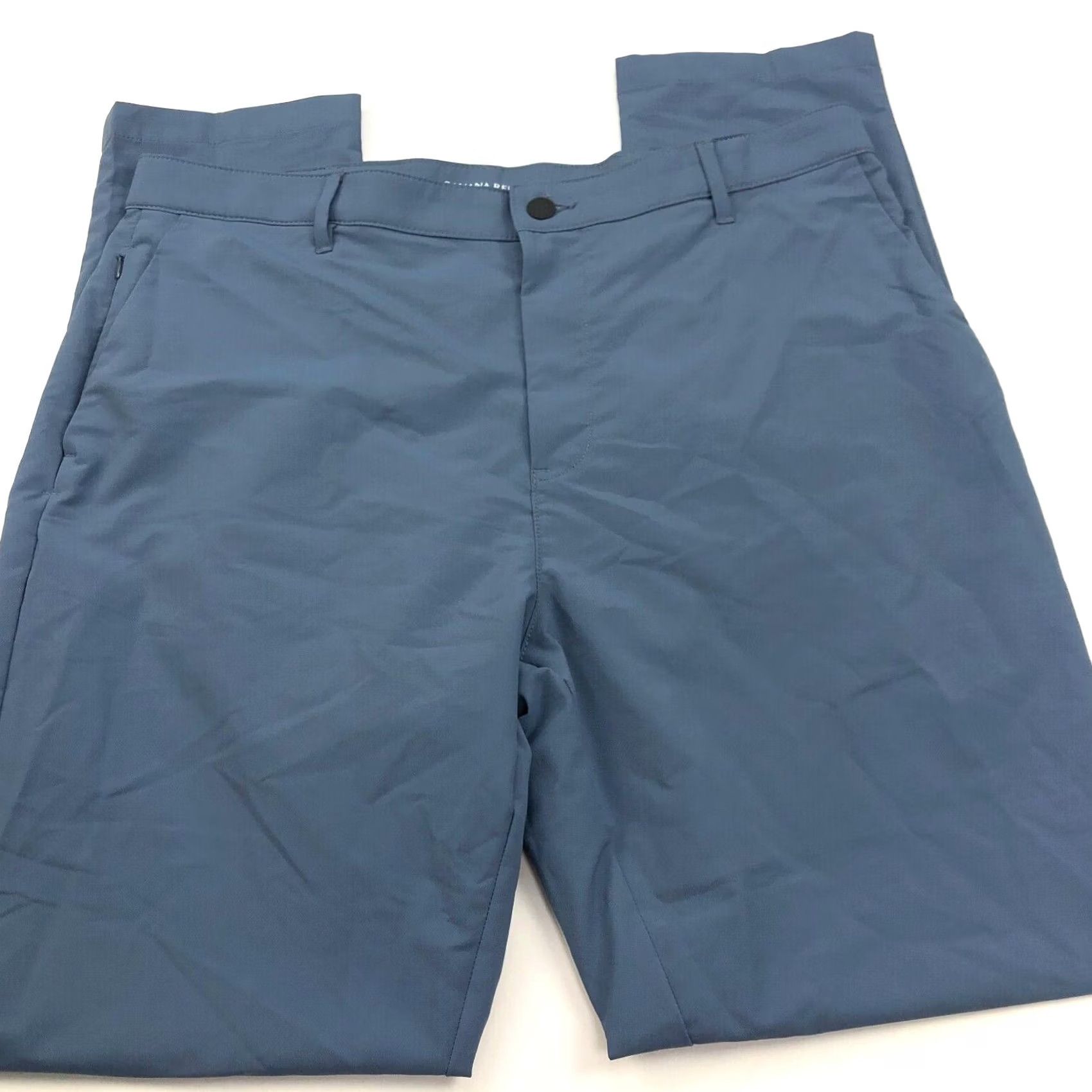 Banana Republic Banana Republic Chino Pants 38x34 Flat Front Tech Stretch Button Belt Loops Blue Regular Men’s Pants 38 W 34 L Modern American Size US 38 / EU 54 - 3 Thumbnail