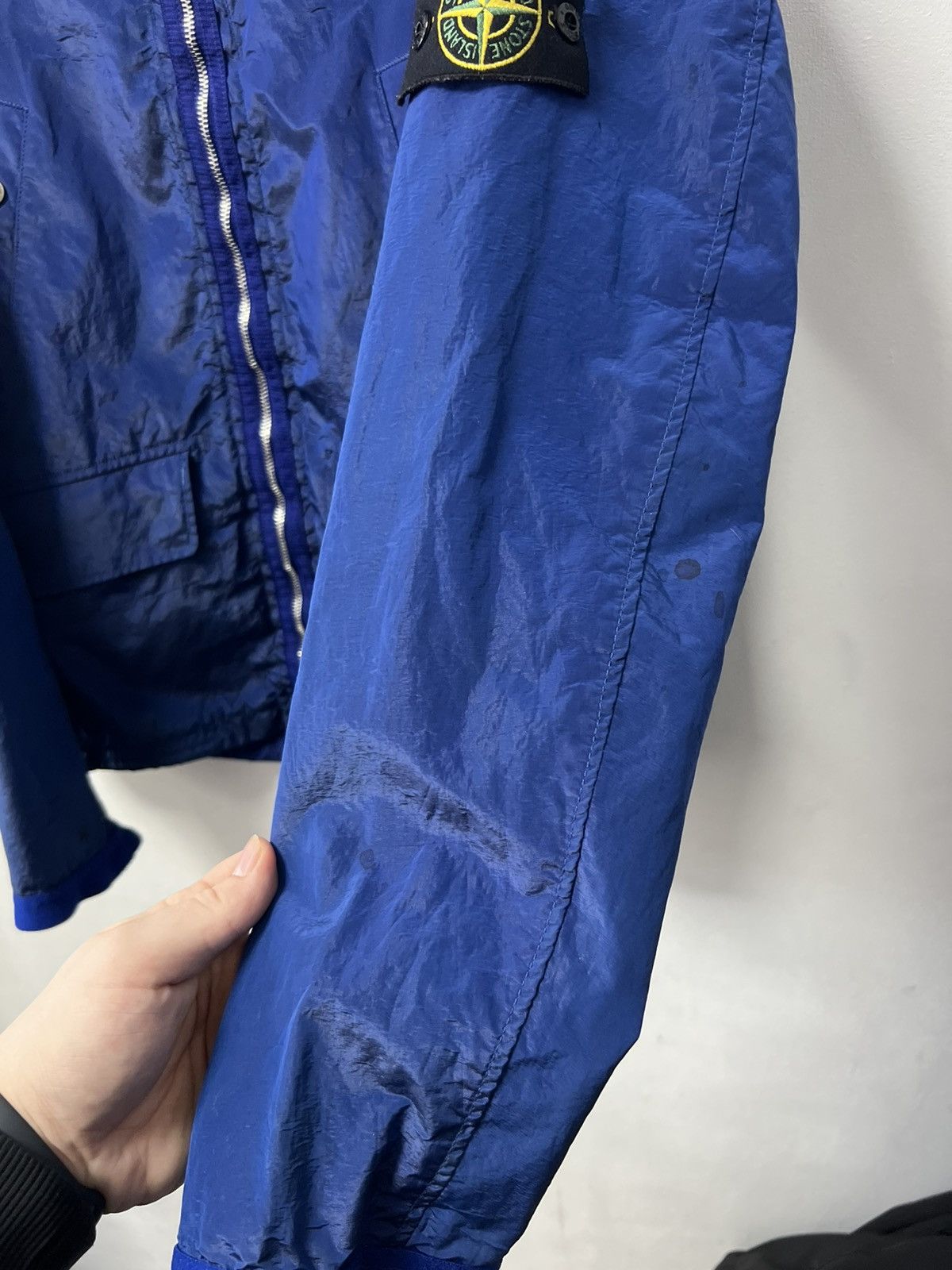 Stone Island Rare Vintage Stone Island Nylon Jacket Metal Blue Mens Size US L / EU 52-54 / 3 - 8 Thumbnail