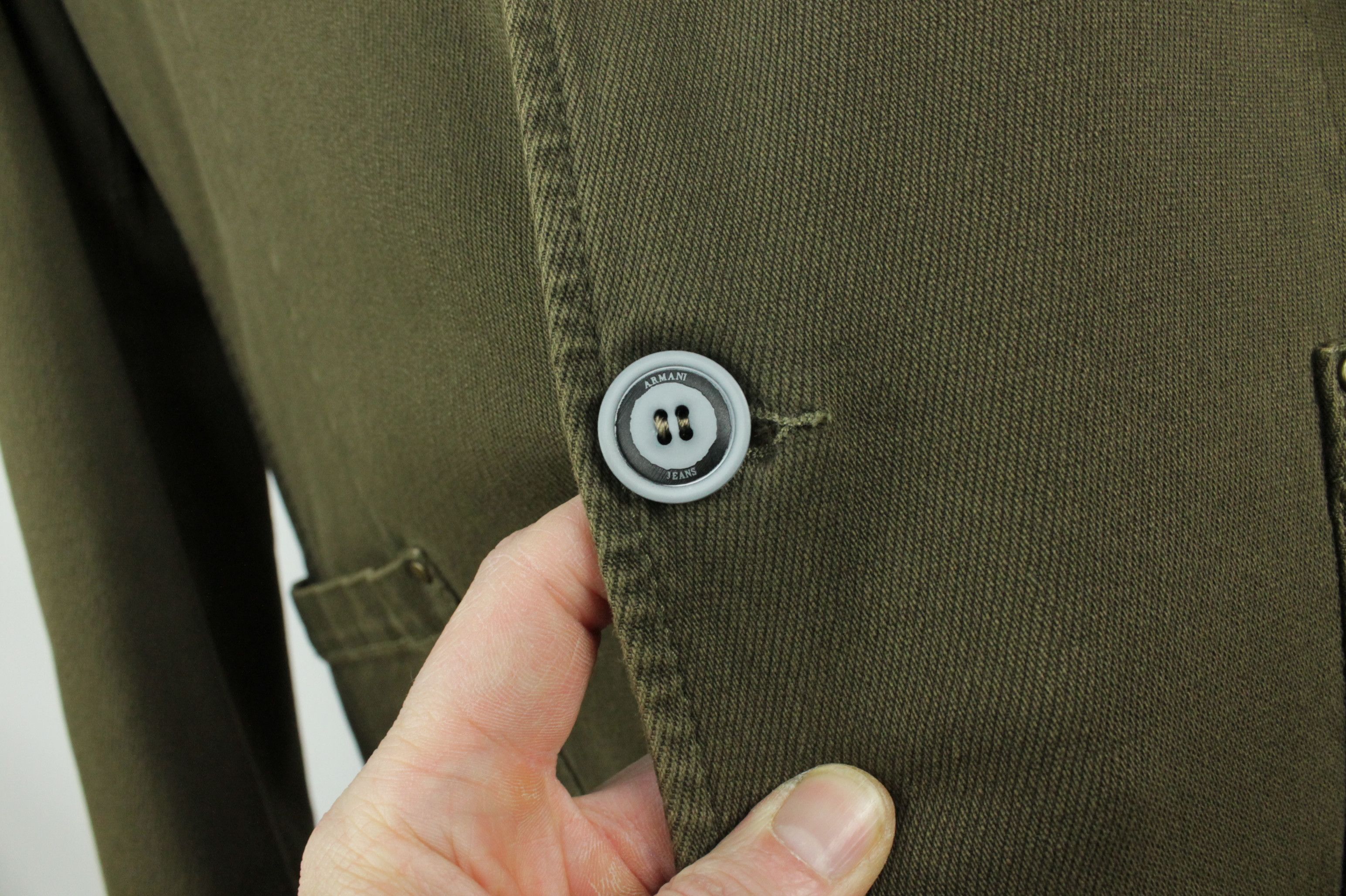 Armani Armani Jeans Stretch Khaki Cotton Sport Coat Blazer Jacket Size US L / EU 52-54 / 3 - 6 Thumbnail