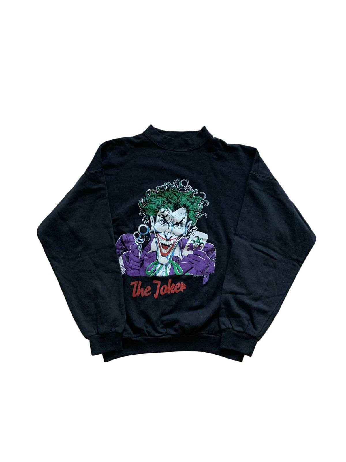 Vintage Vintage 1989 Joker sweatshirt batman crewneck 1989 black Size US L / EU 52-54 / 3 - 1 Thumbnail