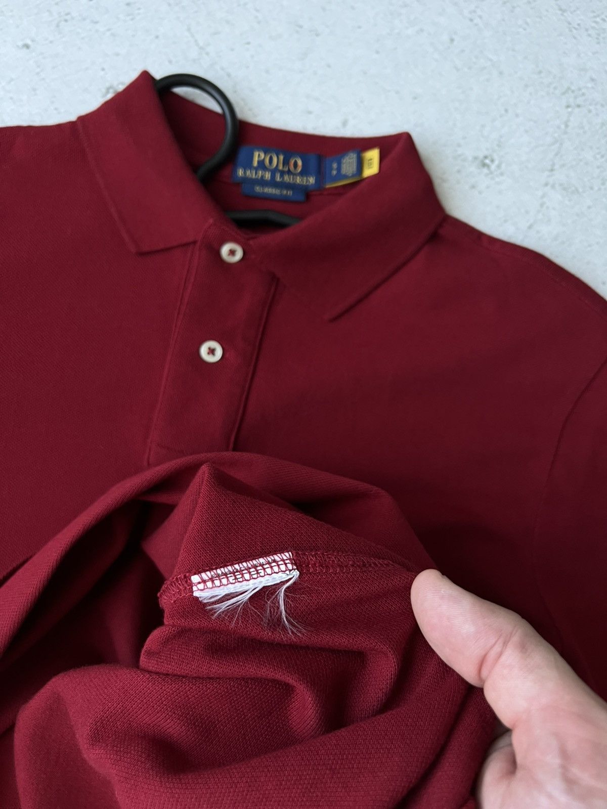 Polo Ralph Lauren Polo Ralph Lauren Burgundy Polo Shirt Classic Size S Size US S / EU 44-46 / 1 - 8 Thumbnail