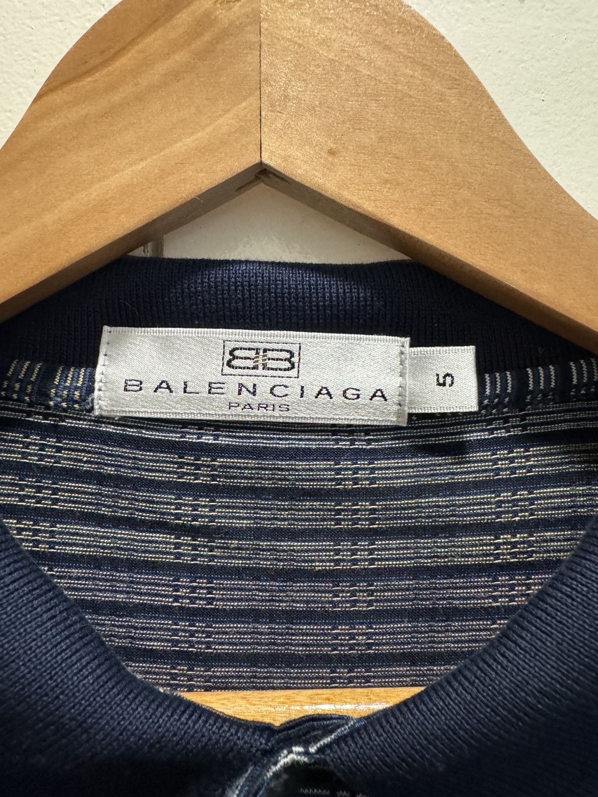 Balenciaga × Vintage Vintage Balenciaga Longsleeve Polo Size US M / EU 48-50 / 2 - 4 Thumbnail