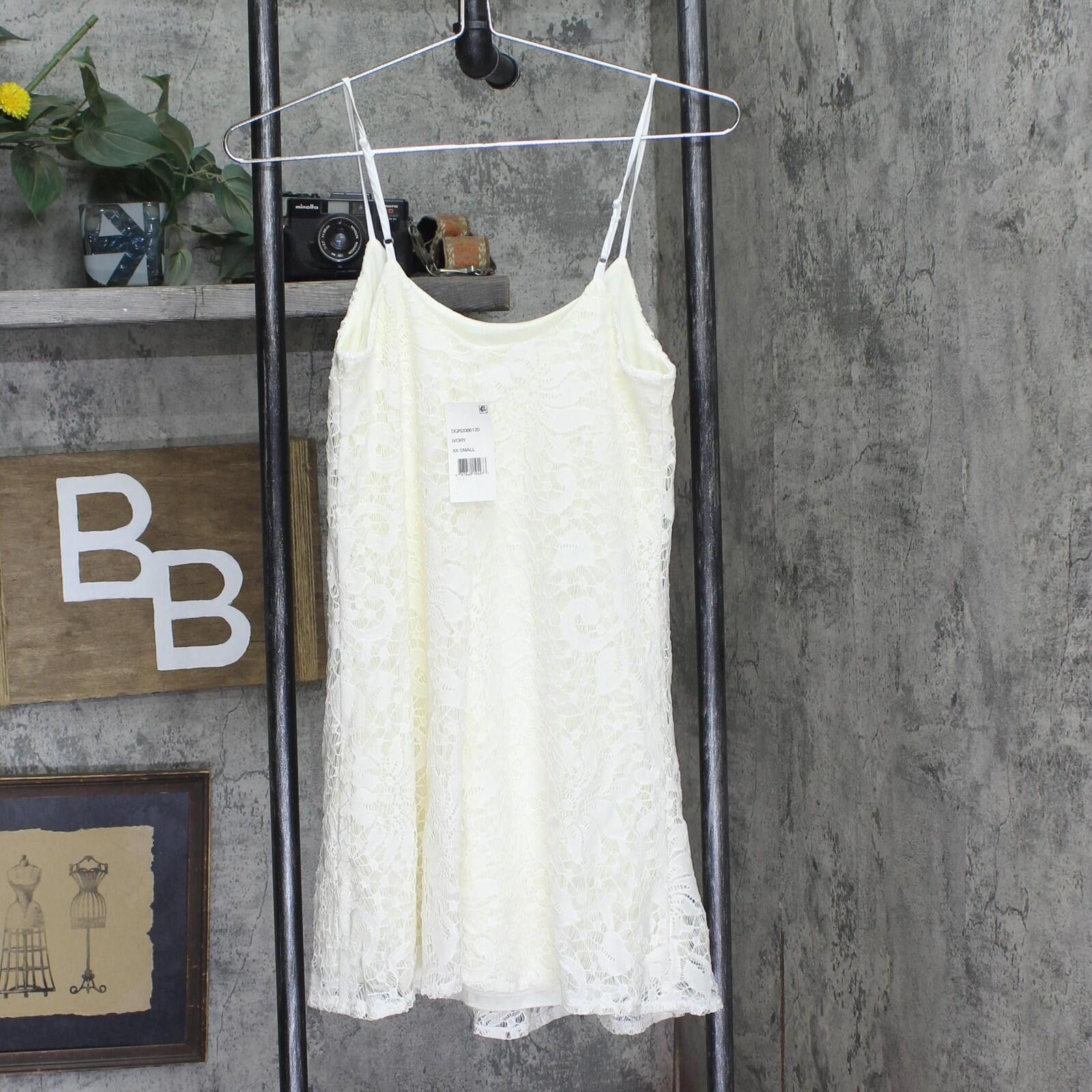 Other Nwt Emerald Sundae Slip Strap Dress Ivory Off White Xxs Size XXS / US 00 / IT 34 - 2 Thumbnail