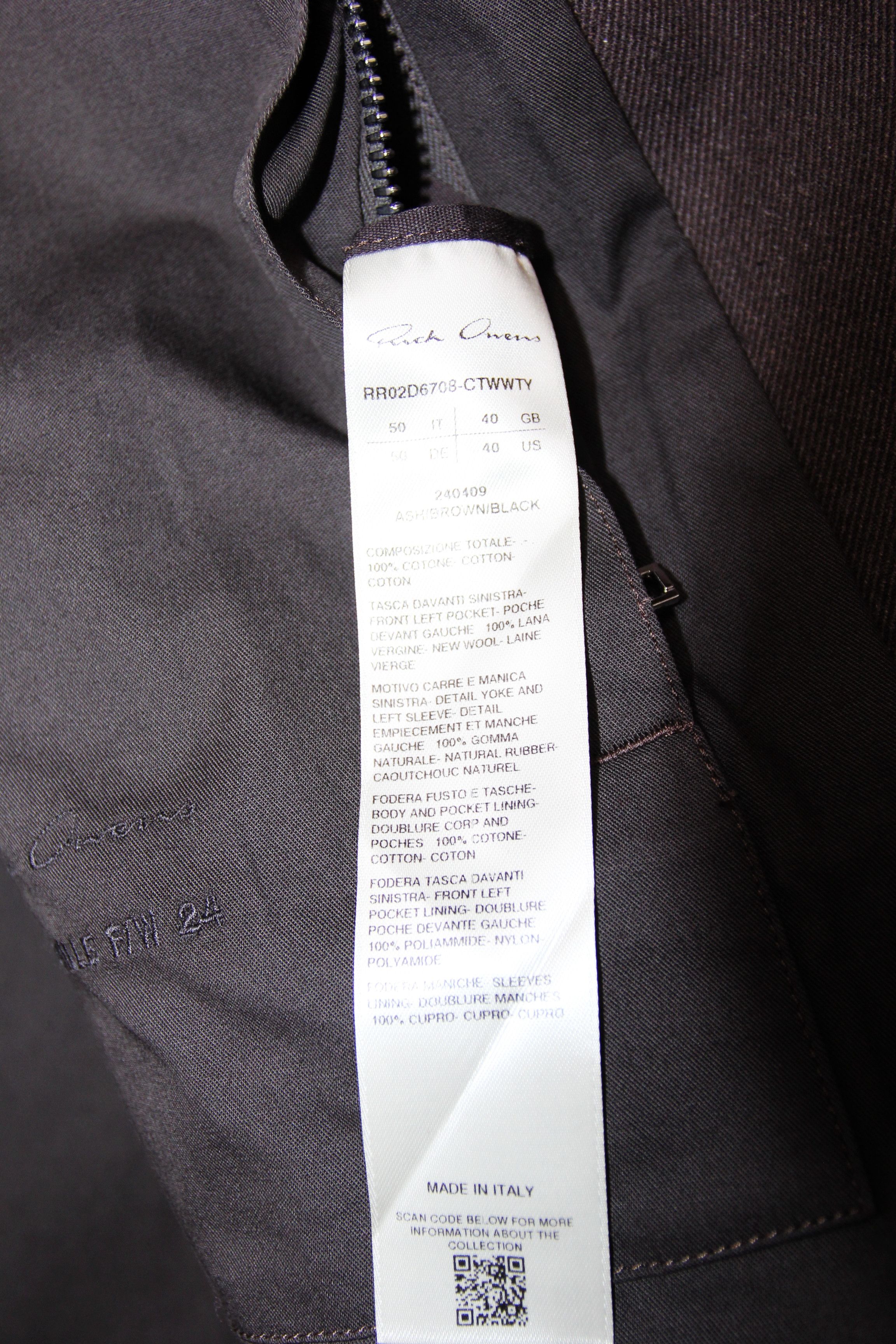 Rick Owens BNWT AW24 RICK OWENS "PORTERVILLE" TOUR SNAP FRONT JACKET 50 Size US M / EU 48-50 / 2 - 10 Thumbnail