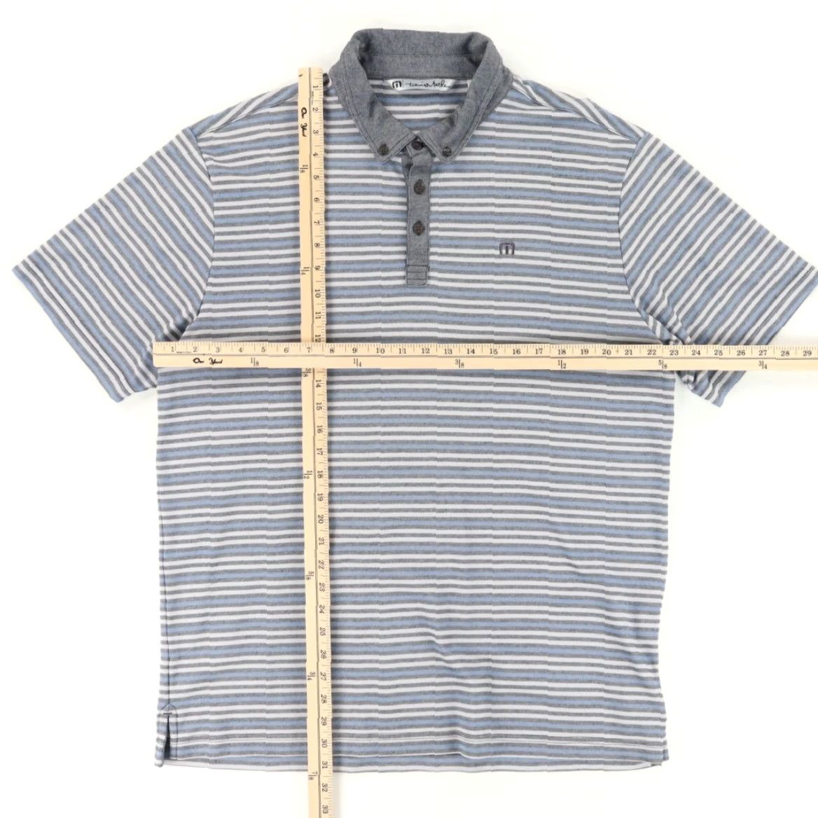 TravisMathew Travis Mathew Polo Shirt Men XL Striped Pima Cotton Blend Shirt Size US XL / EU 56 / 4 - 3 Thumbnail